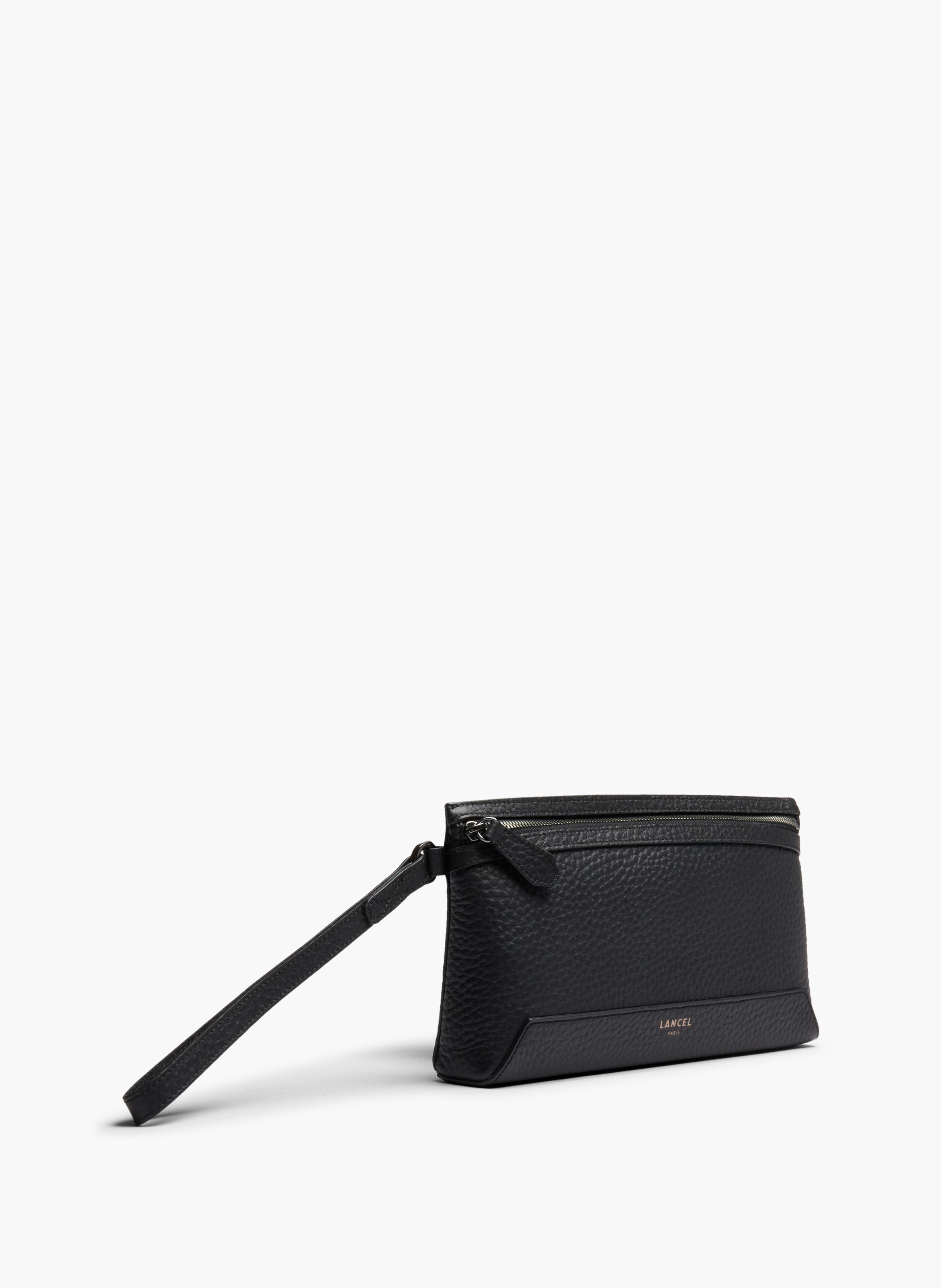 Pochette zippée s milo de lancel en cuir LANCEL Noir