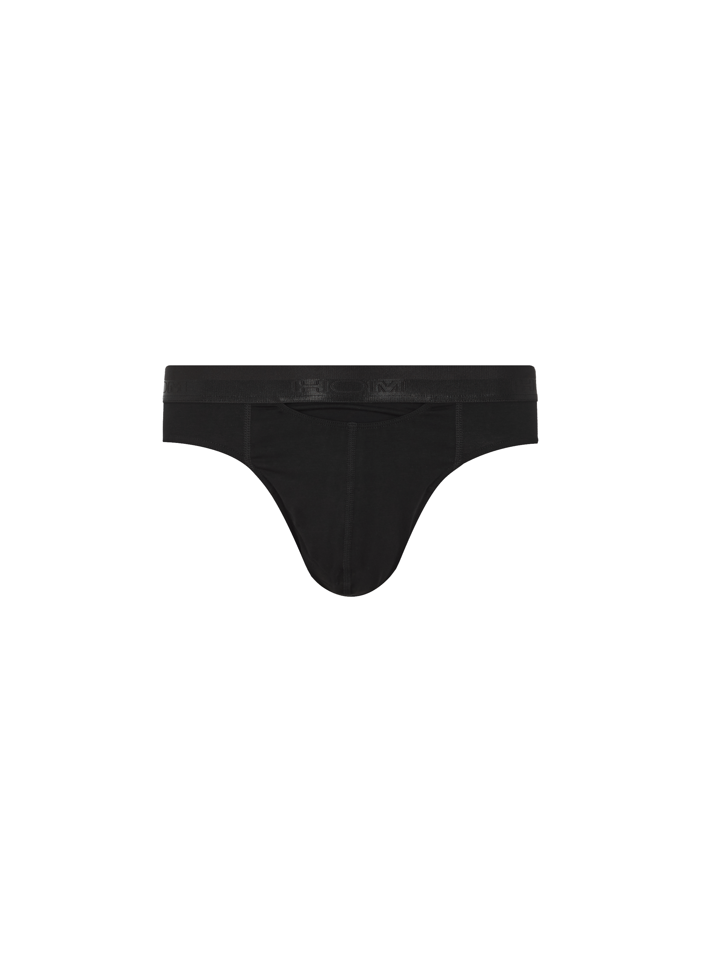 HOM Slip en coton mélangé Noir