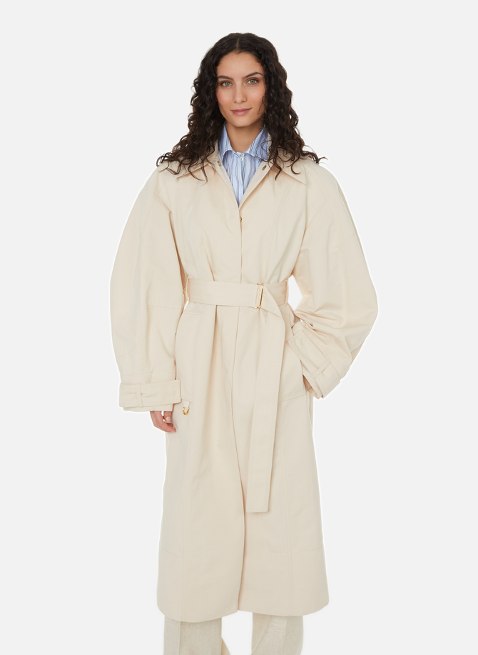 The JACQUEMUS cotton and linen bari trench coat