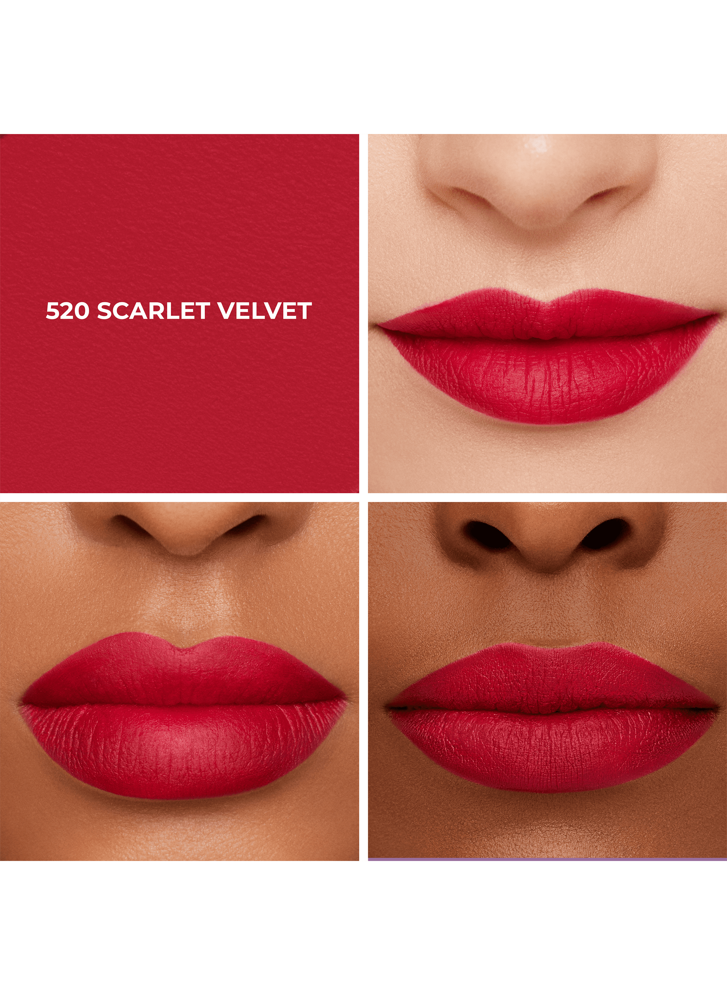 Caviar Smoothing Matte Lipstick LAURA MERCIER 520 scarlet velvet