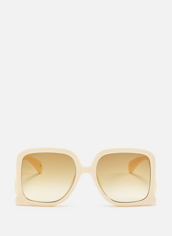 GUCCI Logo sunglasses Beige