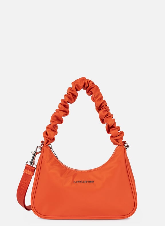 Petit sac besace - basic chouchou Orange by LANCASTER LANCASTER Petit sac besace - basic chouchou Orange