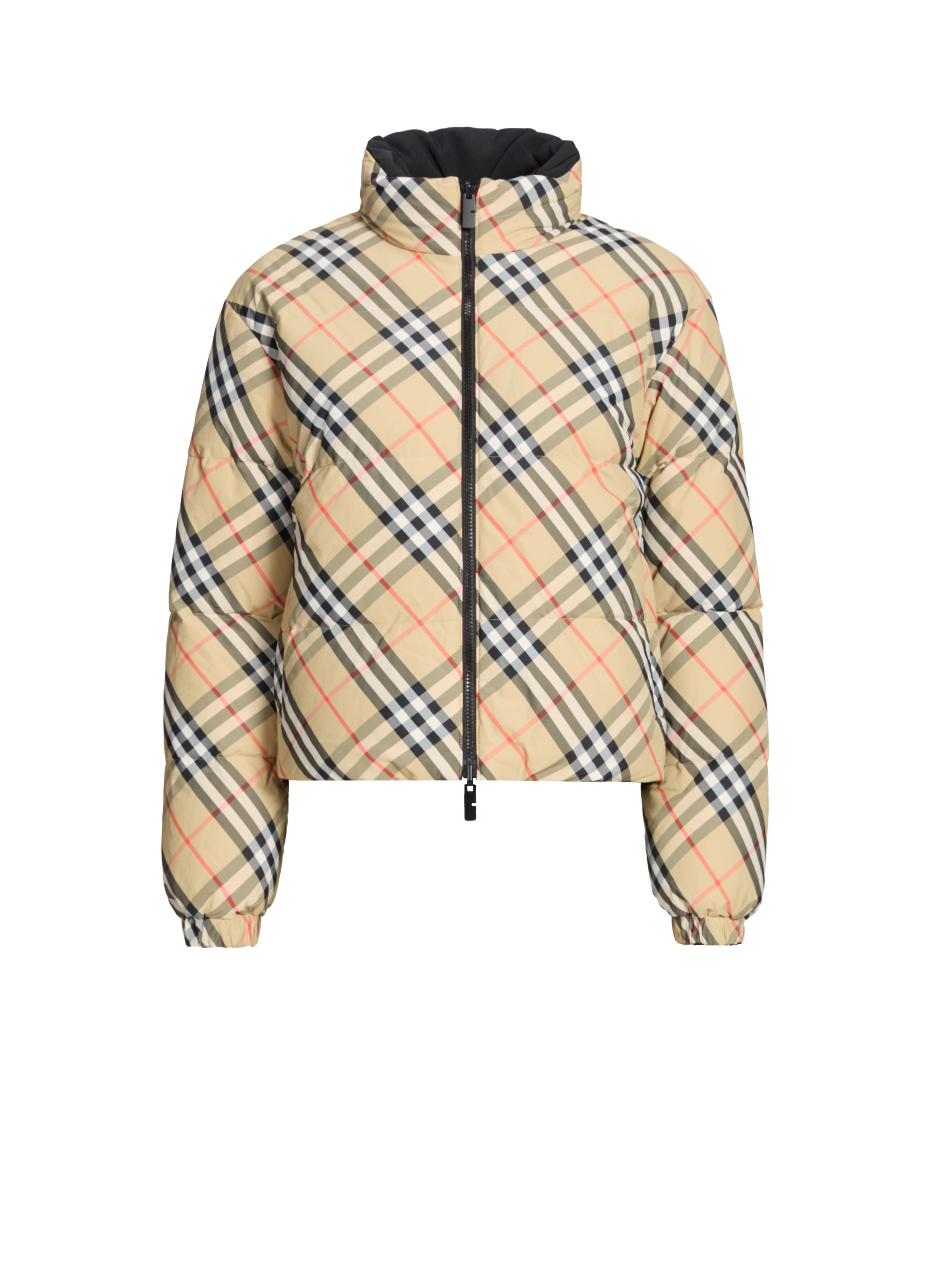 Tartan printed puffer jacket BURBERRY Multicolour