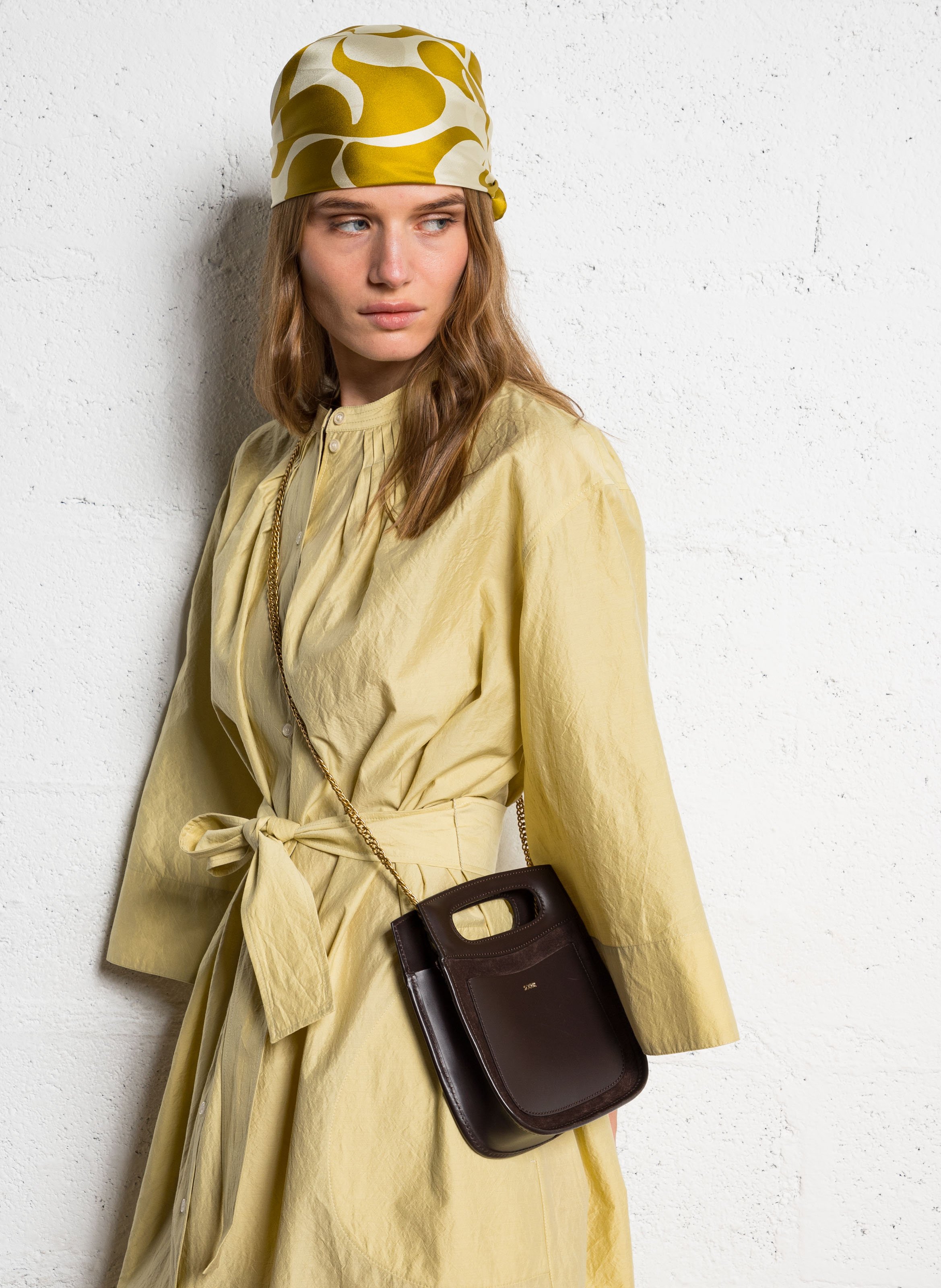 Sac bandoulière en cuir cheri mini SOEUR Marron