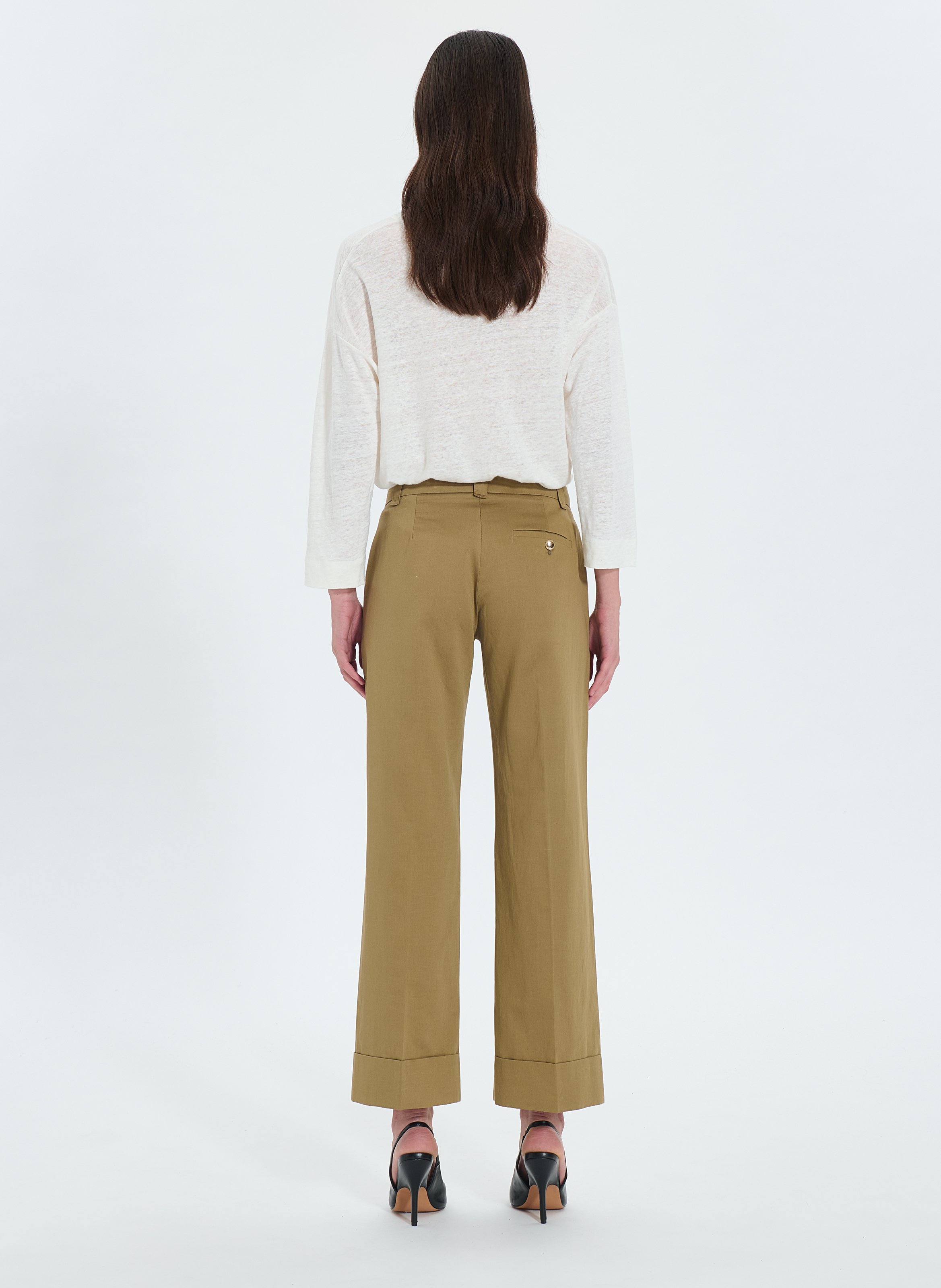 Pantalon kaki droit - parly Kaki