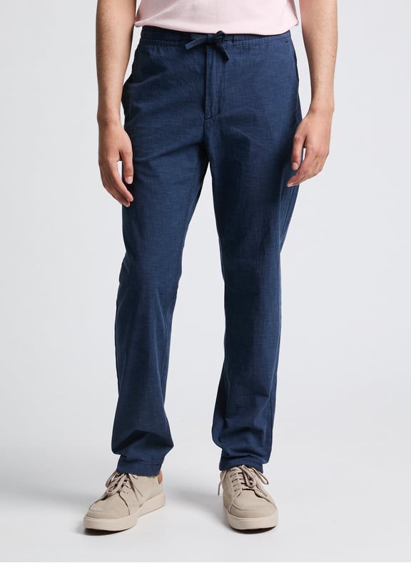 Pantalon à cordon en coton Bleu by TIMBERLAND TIMBERLAND Pantalon à cordon en coton Bleu