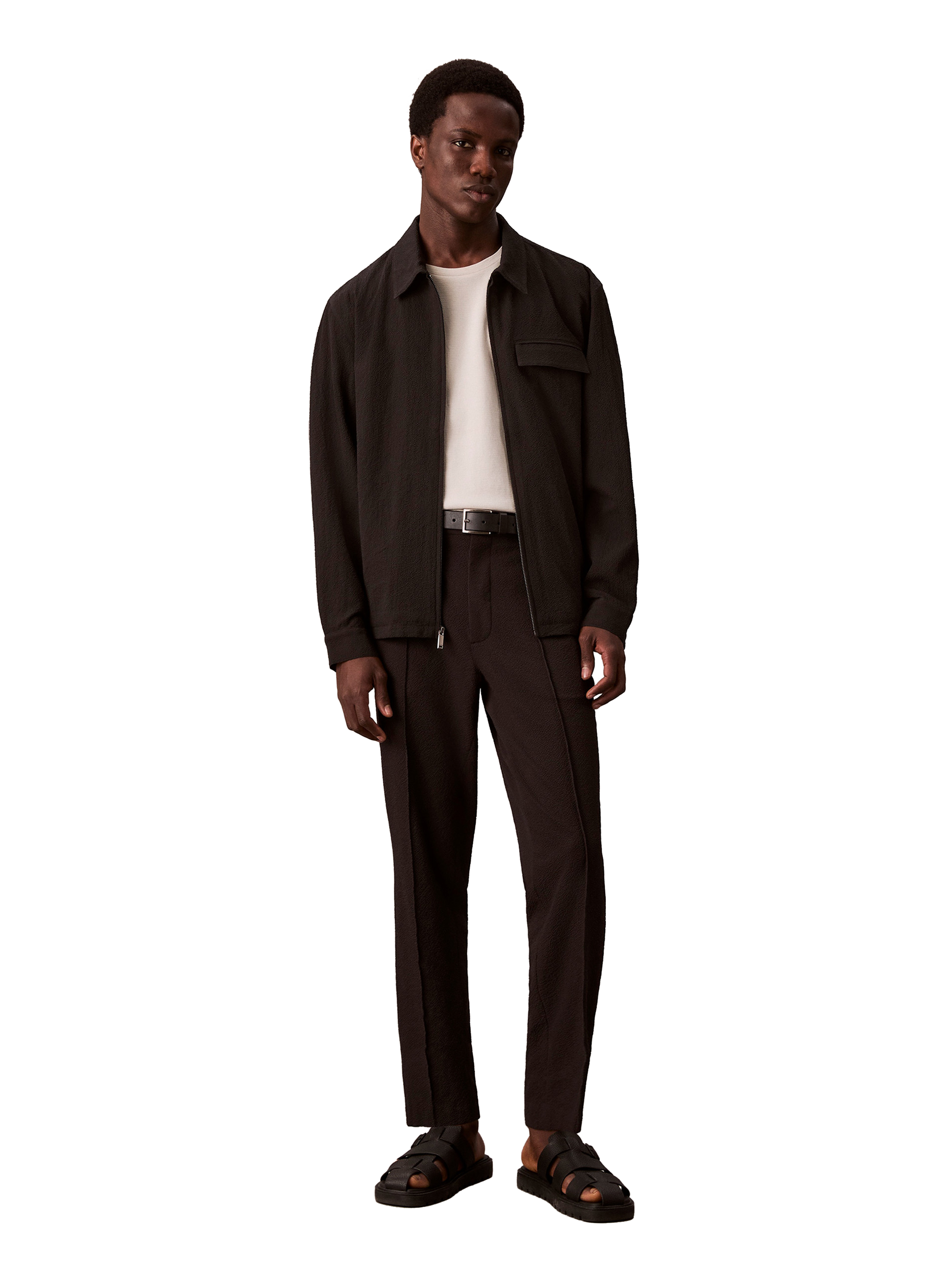 CALVIN KLEIN Pantalon cigarette  Noir