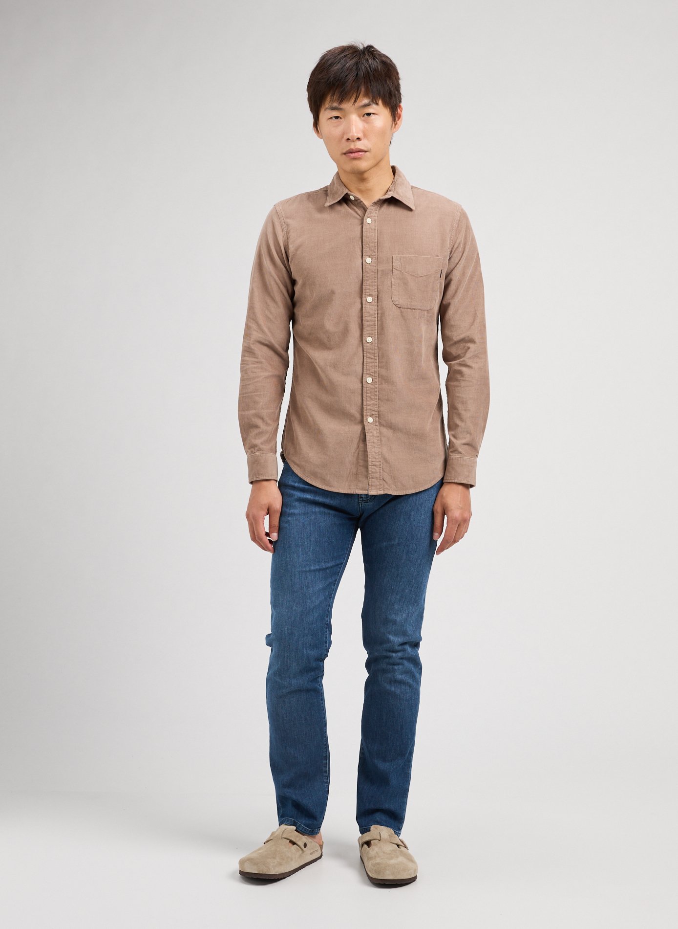 Chemise à carreaux DOCKERS Marron