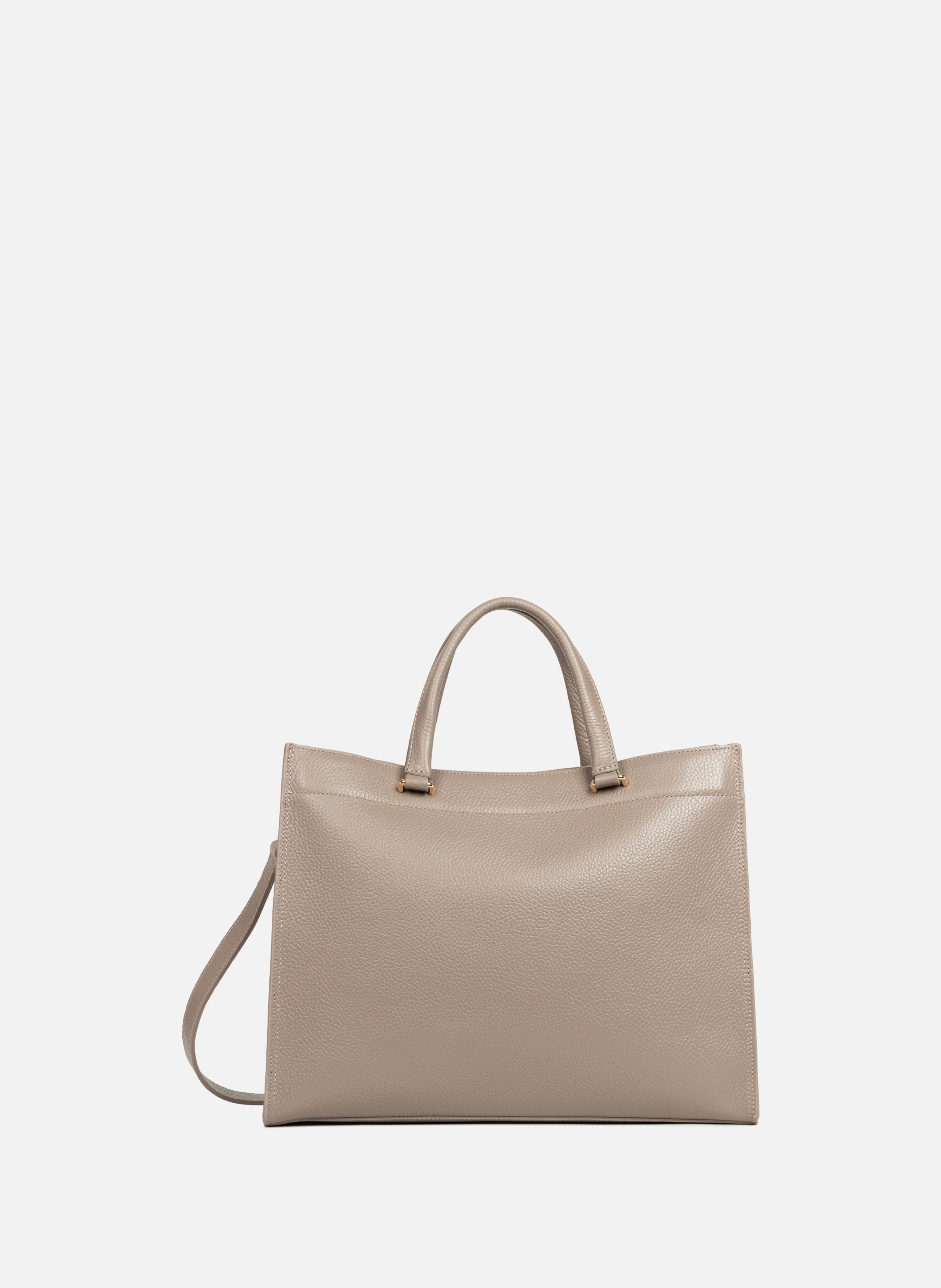 Large tote bag - Foulonné Double LANCASTER Grey