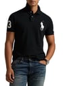Extra slim fit cotton polo | Black by POLO RALPH LAUREN POLO RALPH LAUREN Extra slim fit cotton polo | Black
