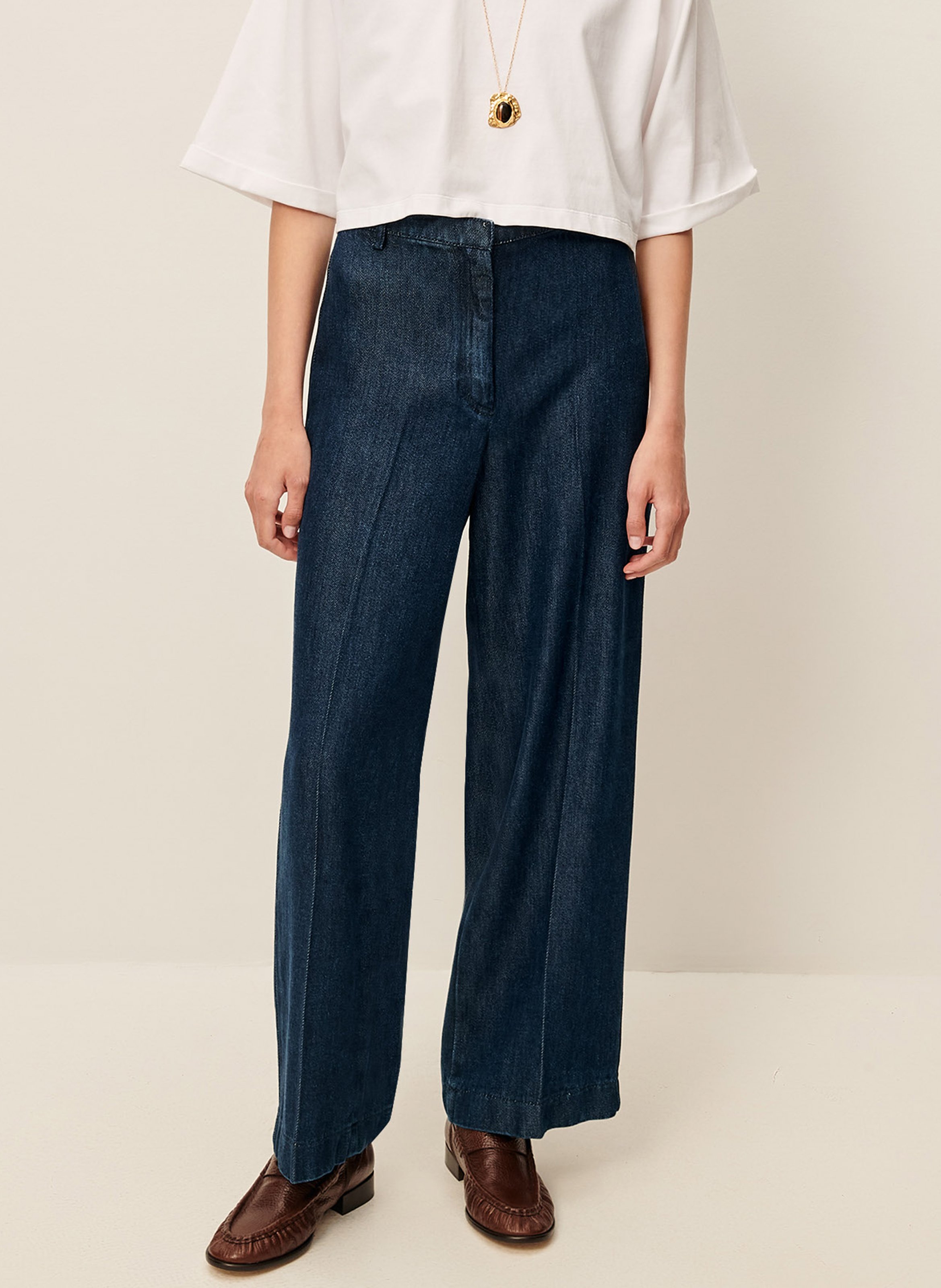 Pantalon droit aldivio  Indigo blue