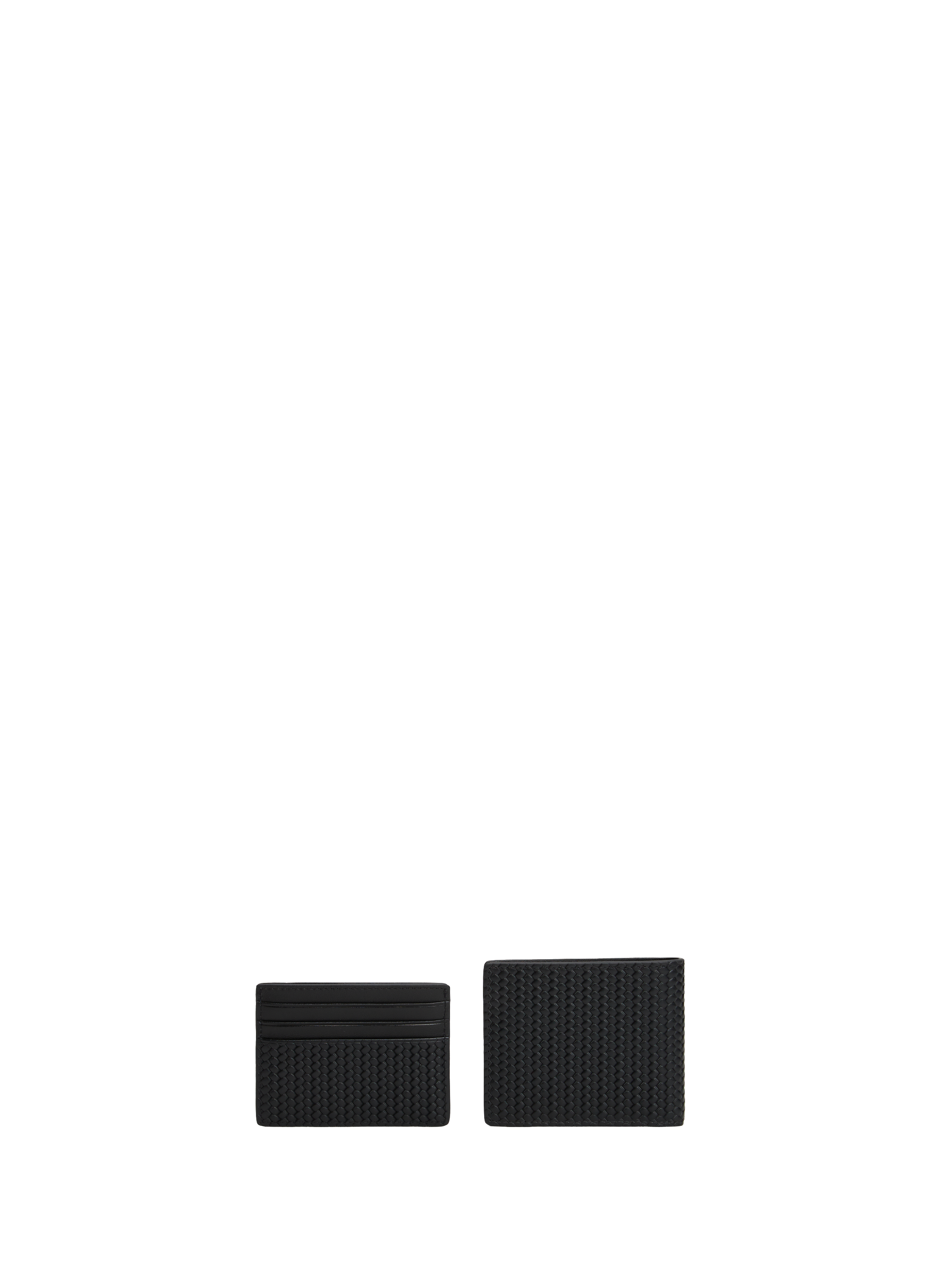 Ensemble portefeuille et porte-cartes en cuir TOMMY HILFIGER Noir