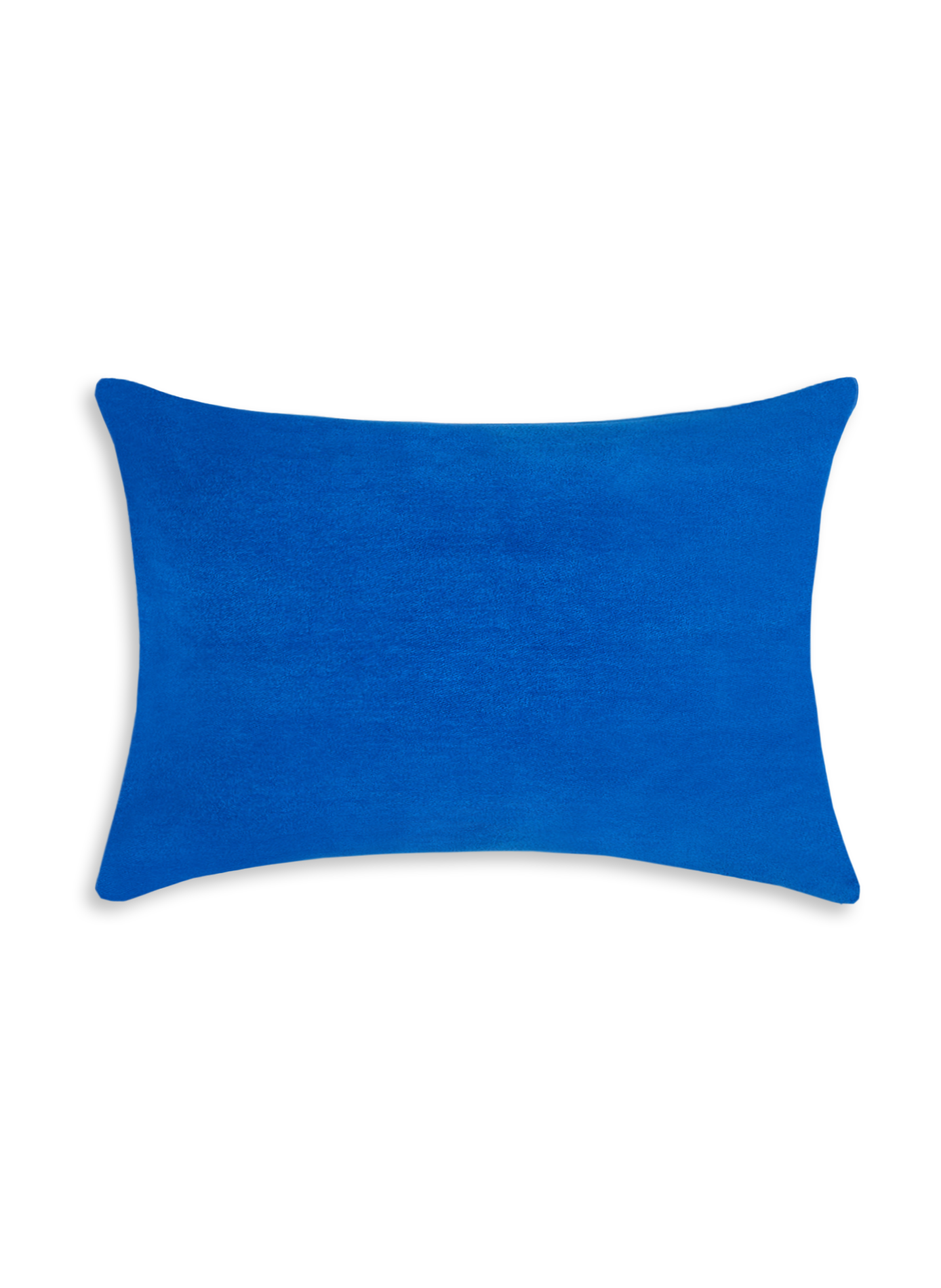 AU PRINTEMPS PARIS Smooth velvet cushion cover Blue