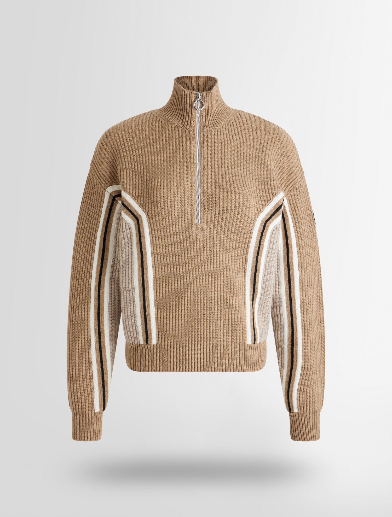 Pull mirala col montant coupe regular FUSALP Beige