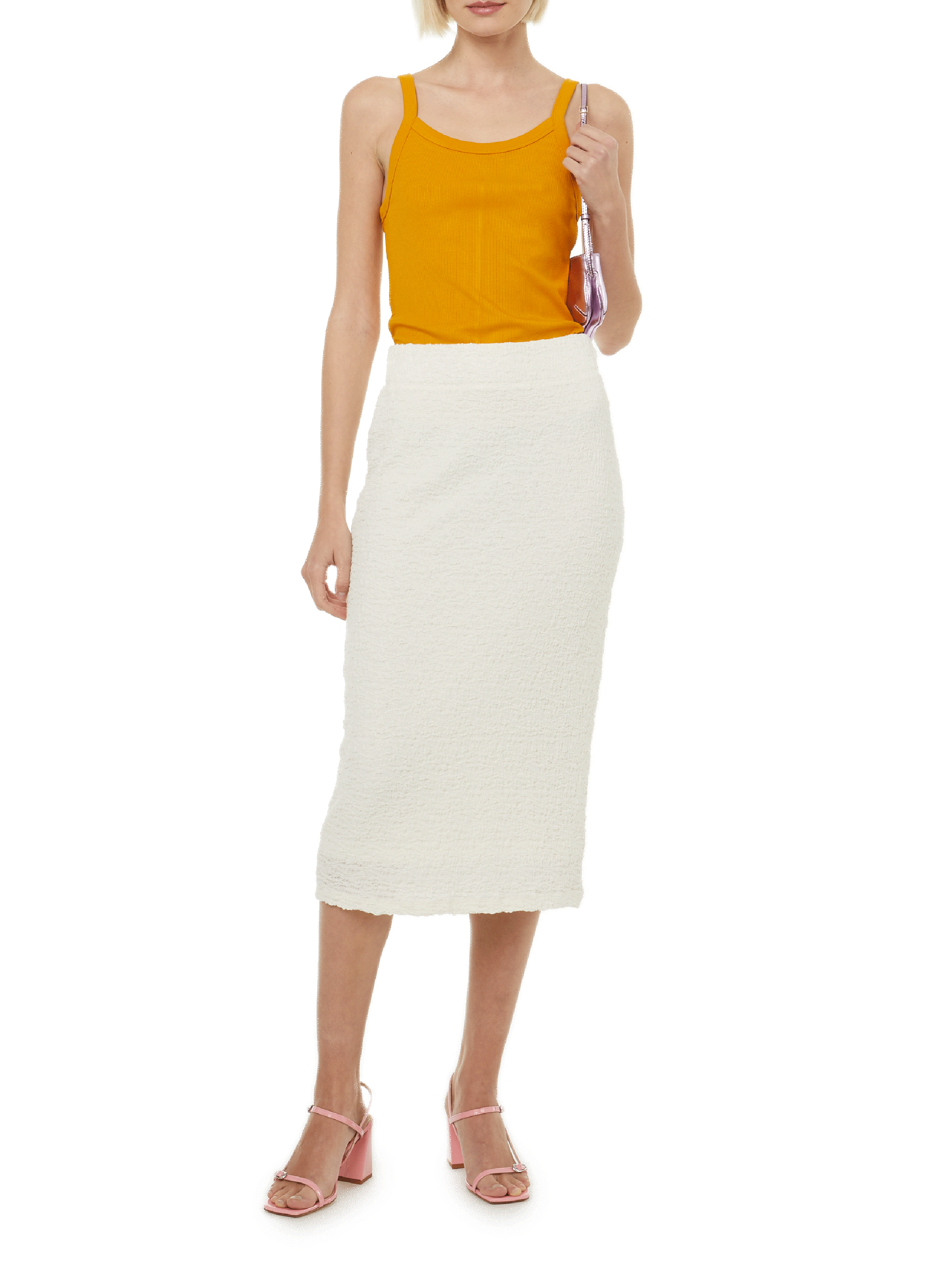 Sac à main The Curve en cuir MANU ATELIER Violet