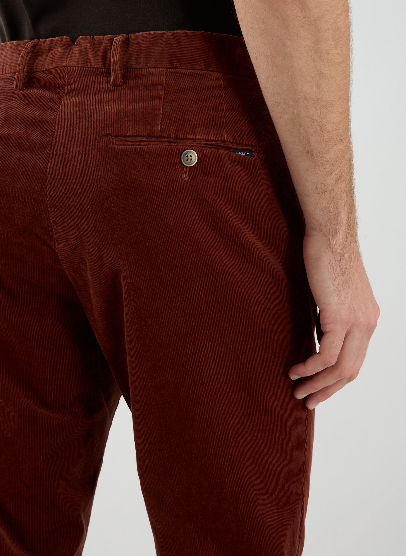 Cotton chino trousers HACKETT Brown