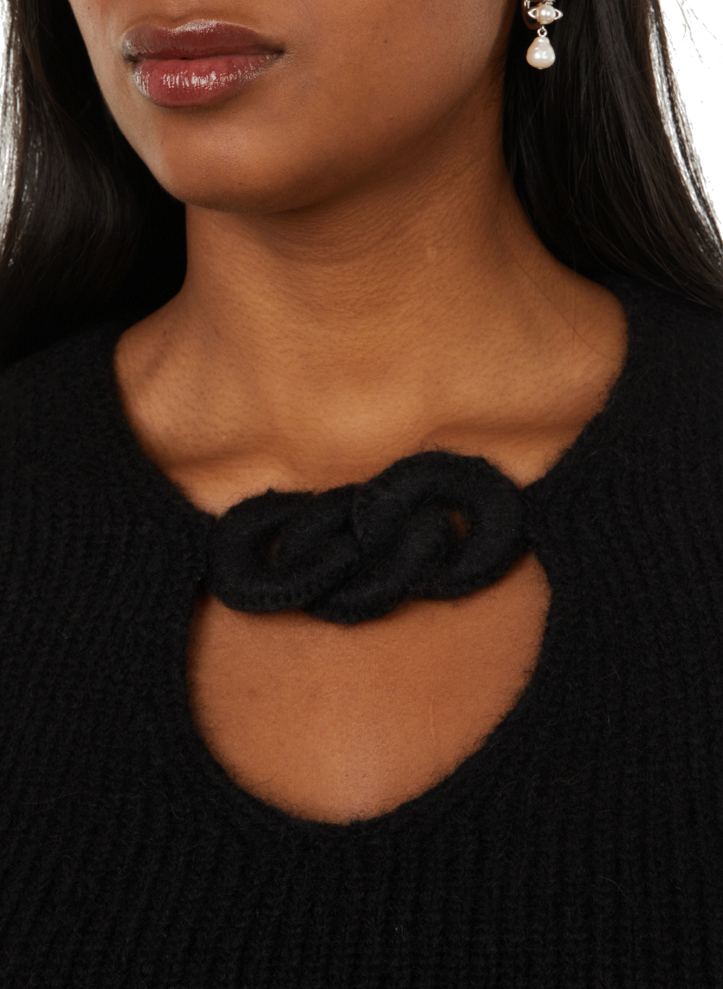 Pull cropped en laine  ALEXANDER WANG Noir