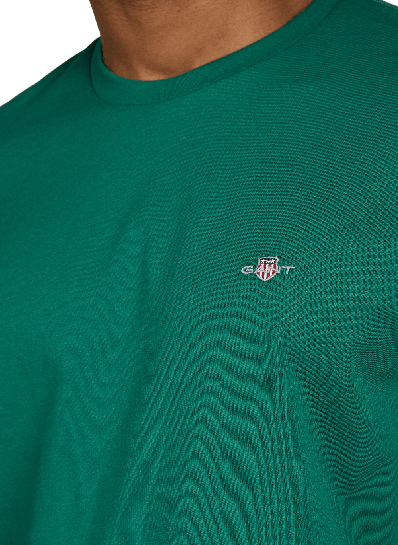 T-shirt uni en coton GANT Vert