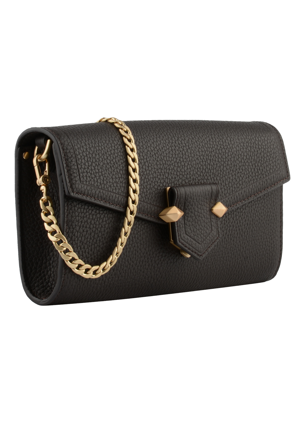 Sèvres | pochette en cuir de vachette Marron