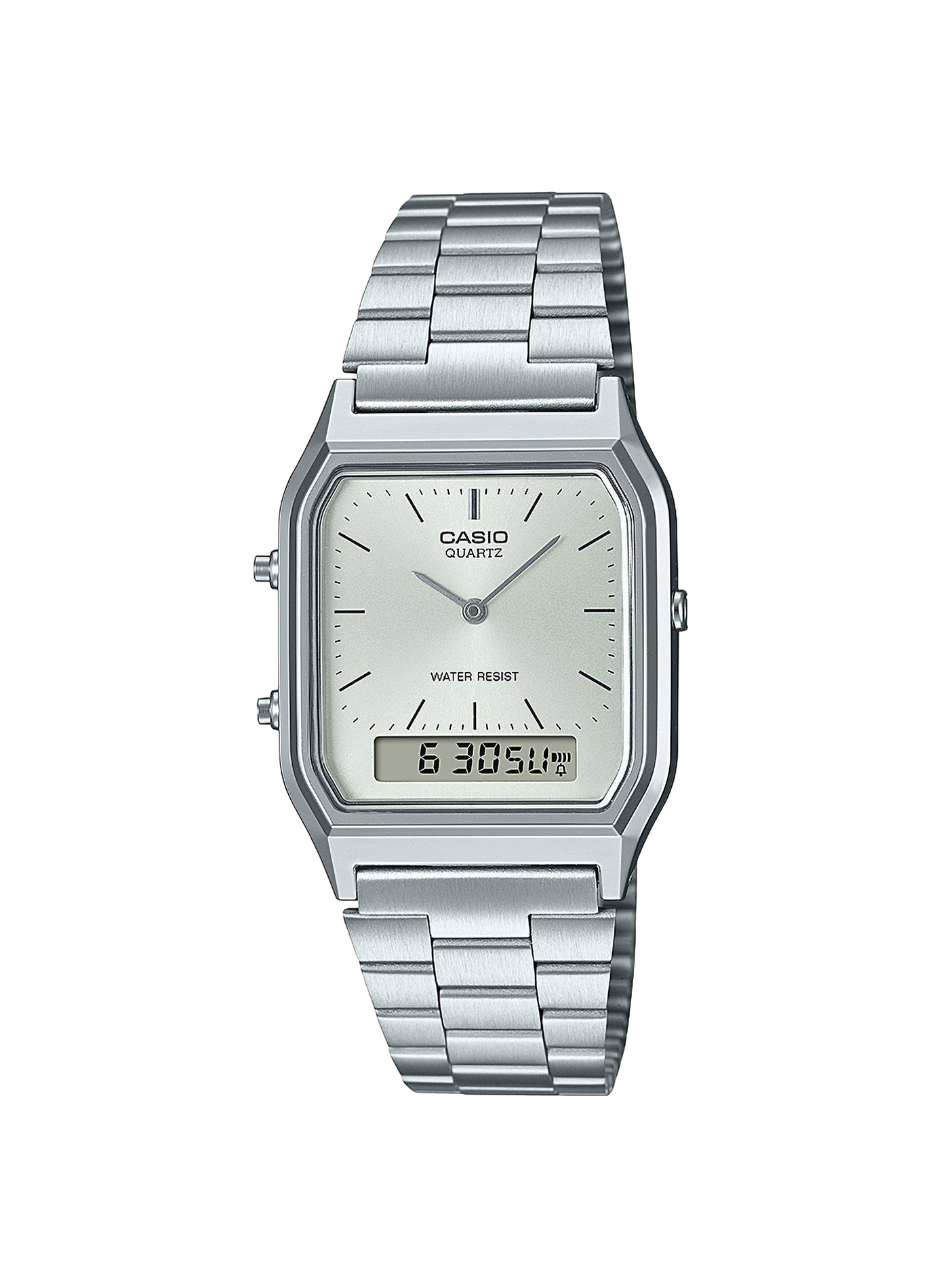 Montre analogique-numérique Edgy en acier inoxydable CASIO Argent