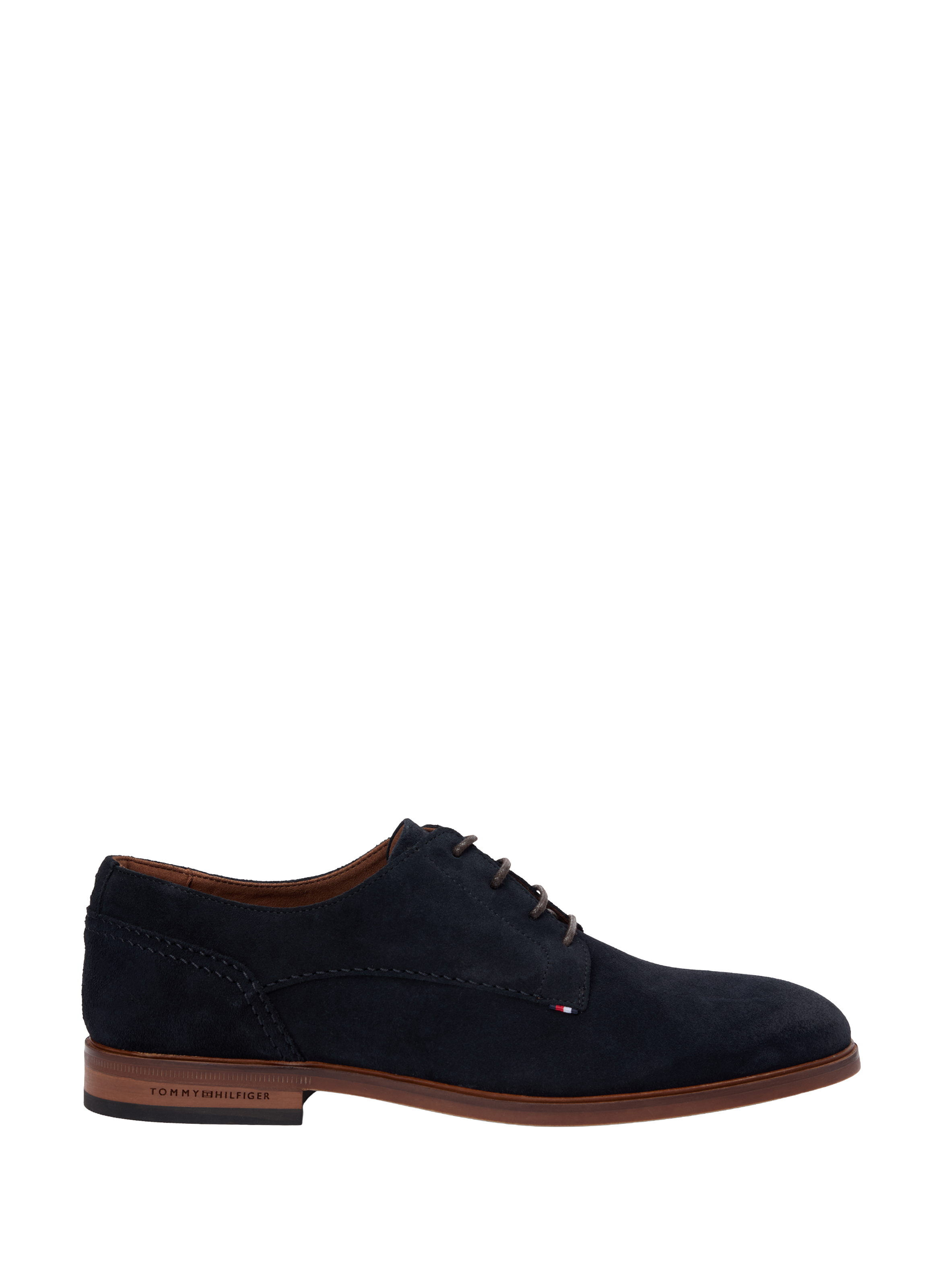 Derbies en cuir de vache suédé TOMMY HILFIGER Bleu