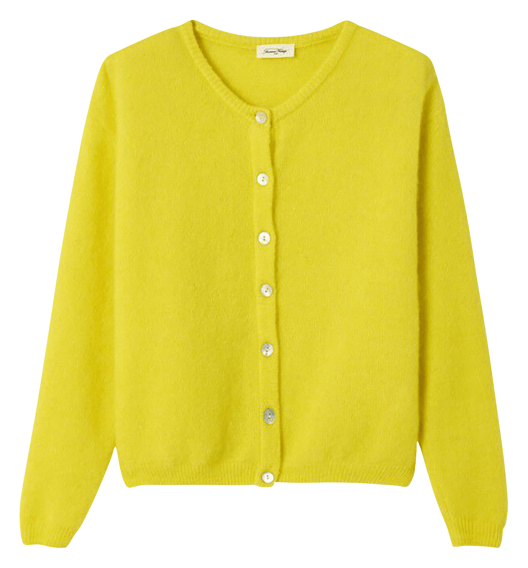Gilet ample col rond en laine mélangée vitow AMERICAN VINTAGE Jaune
