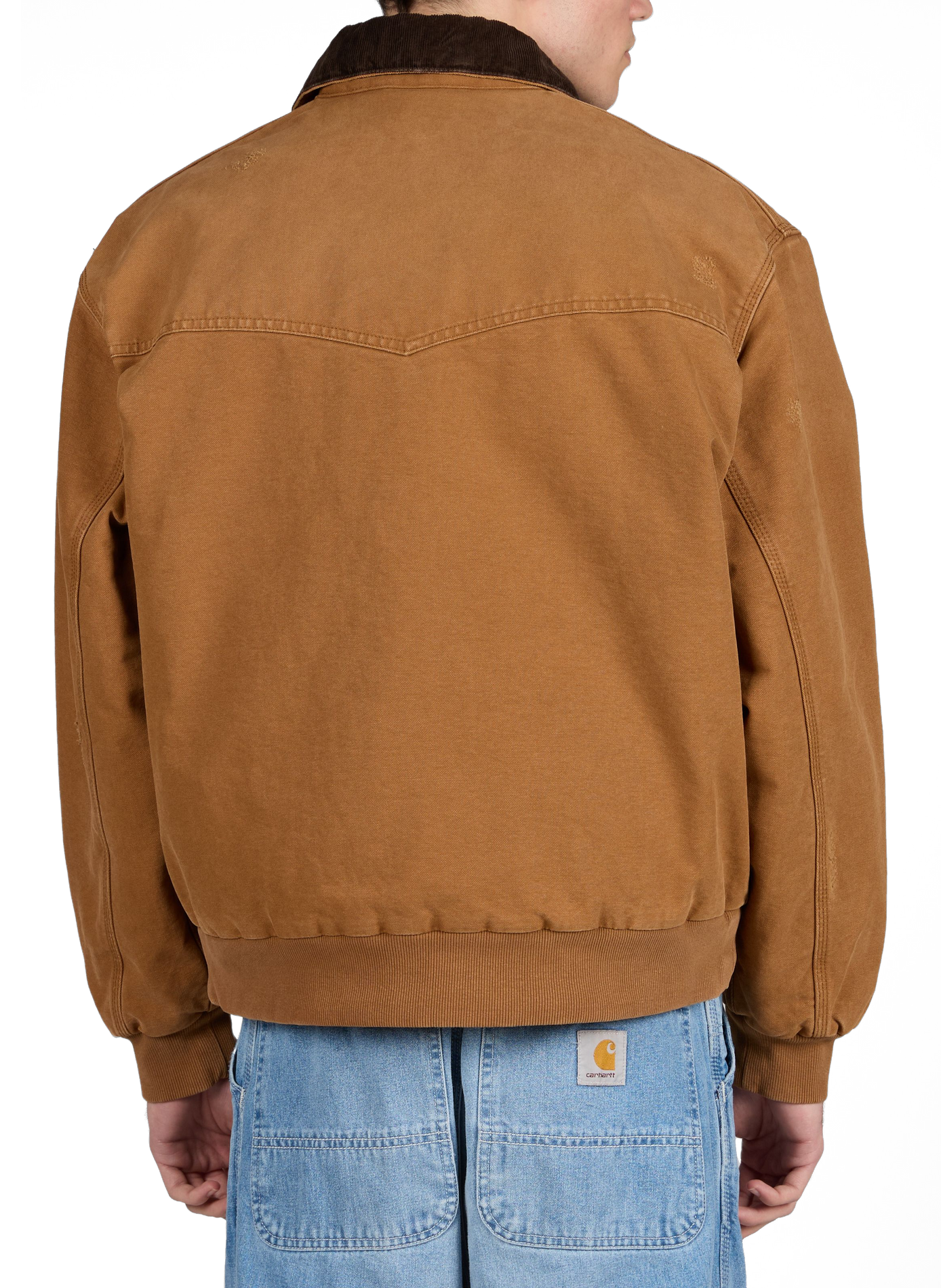 Straight OG Santa Fe cotton jacket CARHARTT WIP Brown