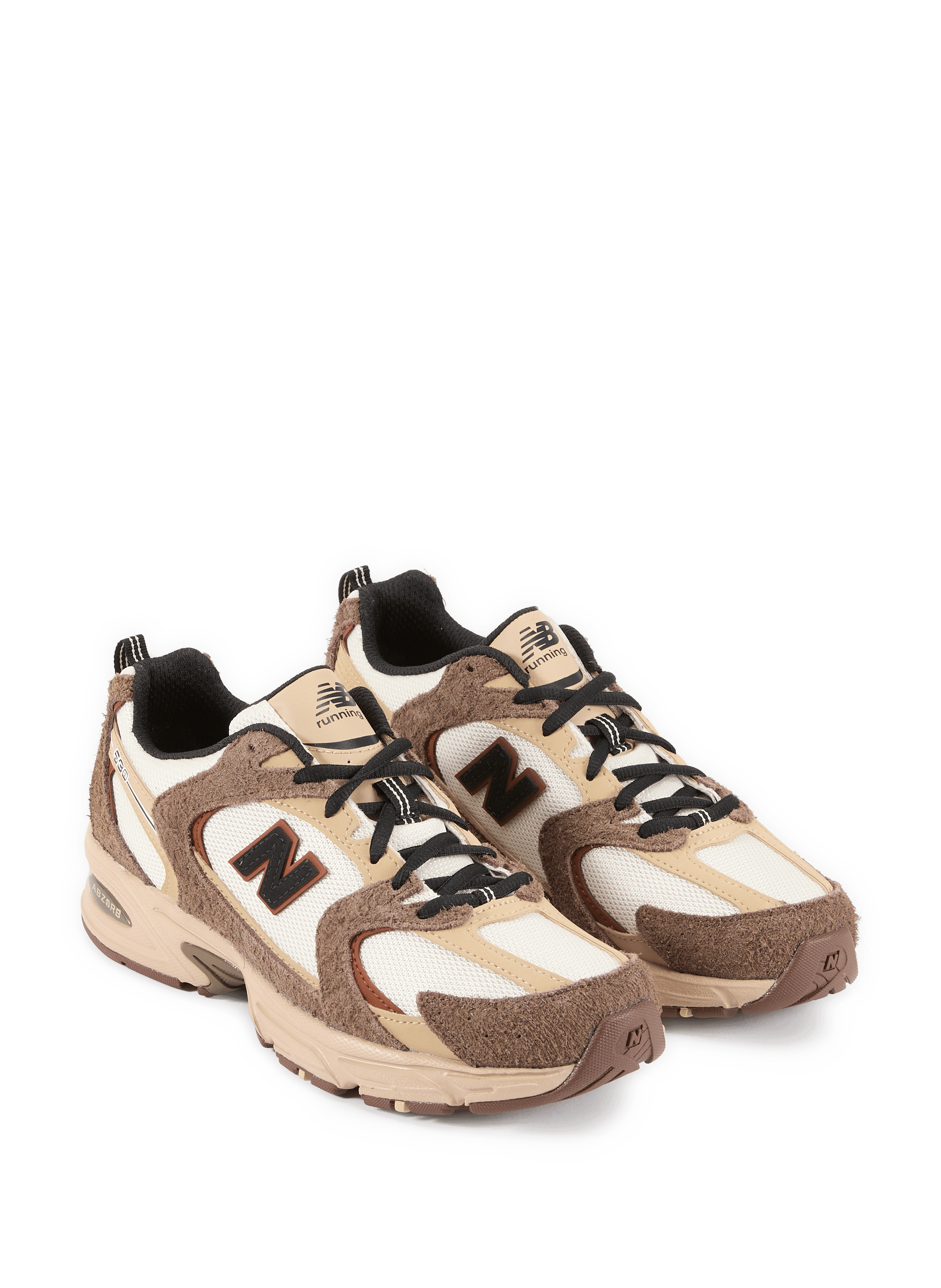 Low-top 530 sneakers in blended leather and cotton NEW BALANCE Multicolour