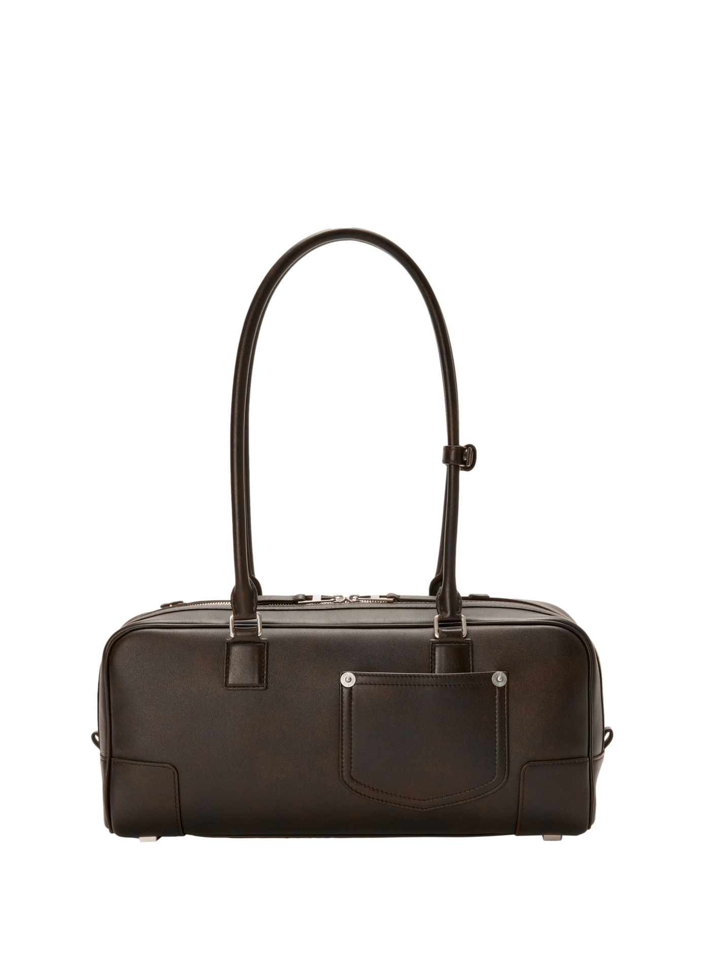 Sac Amazona 31 Cropped Panta en cuir de veau brillant LOEWE Marron