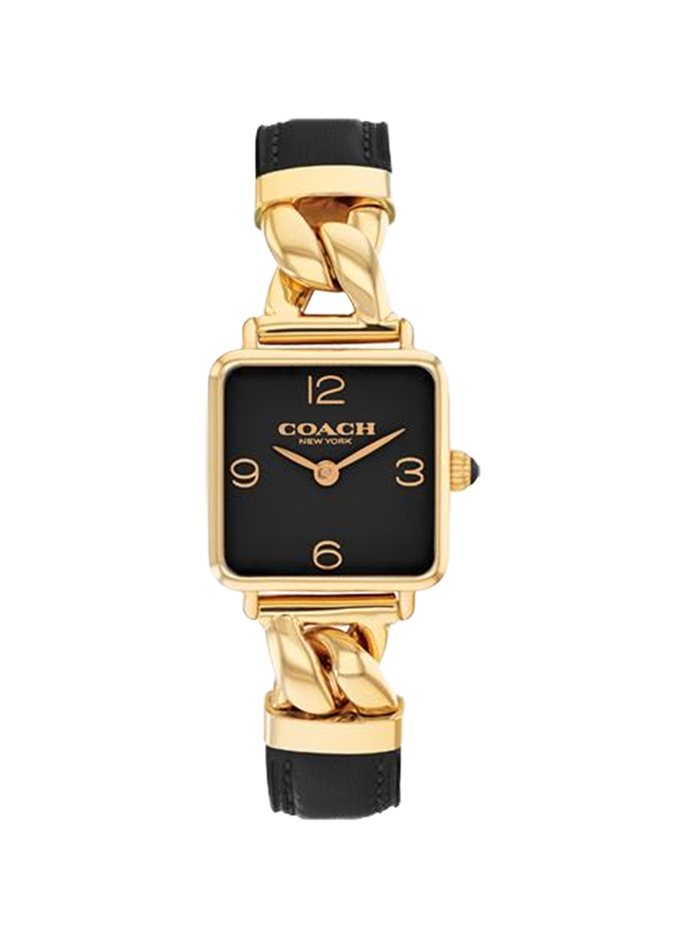Montre quartz Cass en cuir COACH MONTRES Doré