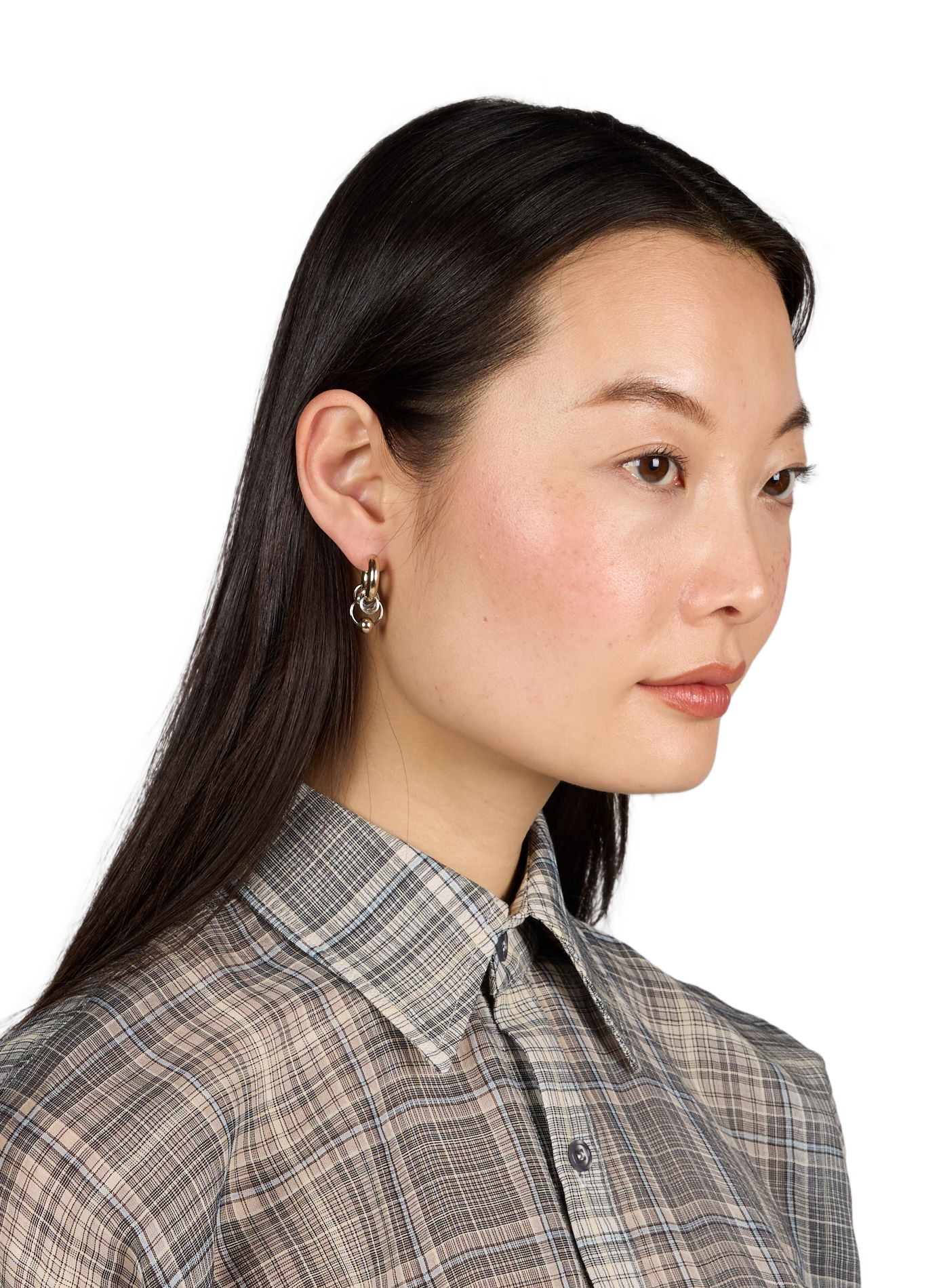 Nathan brass earrings JUSTINE CLENQUET Multicolour