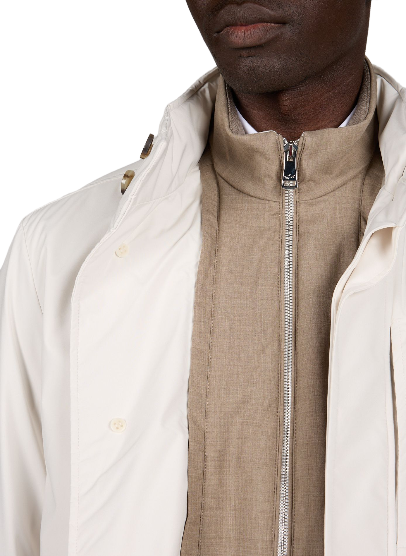 Light jacket with high collar PAUL & SHARK Beige