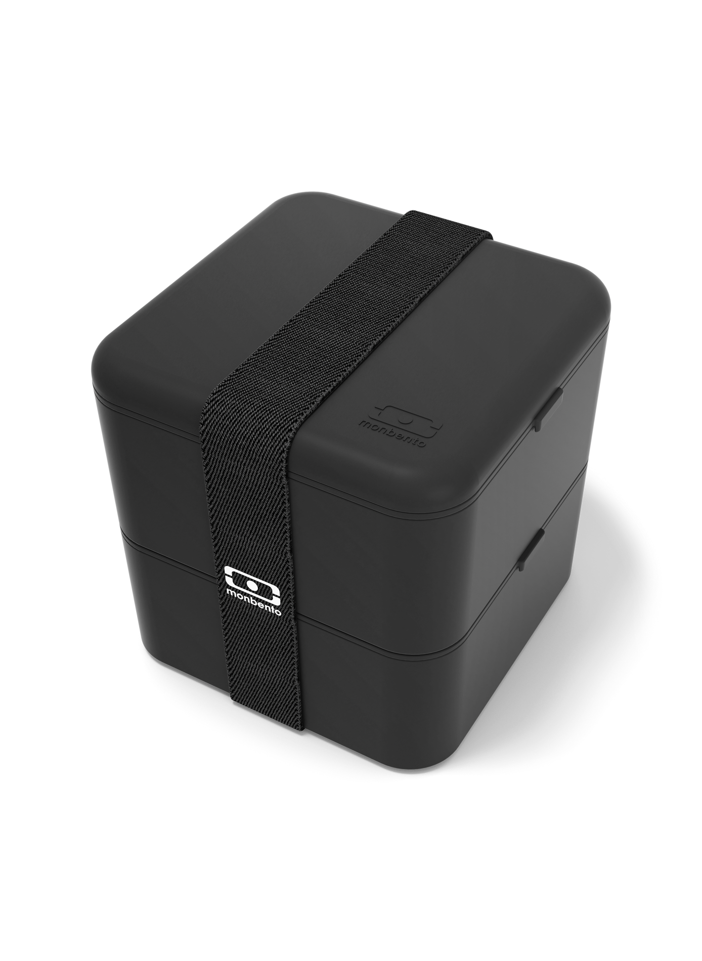 Boîte à repas Square à 2 étages hermétiques 1,7L MONBENTO Noir