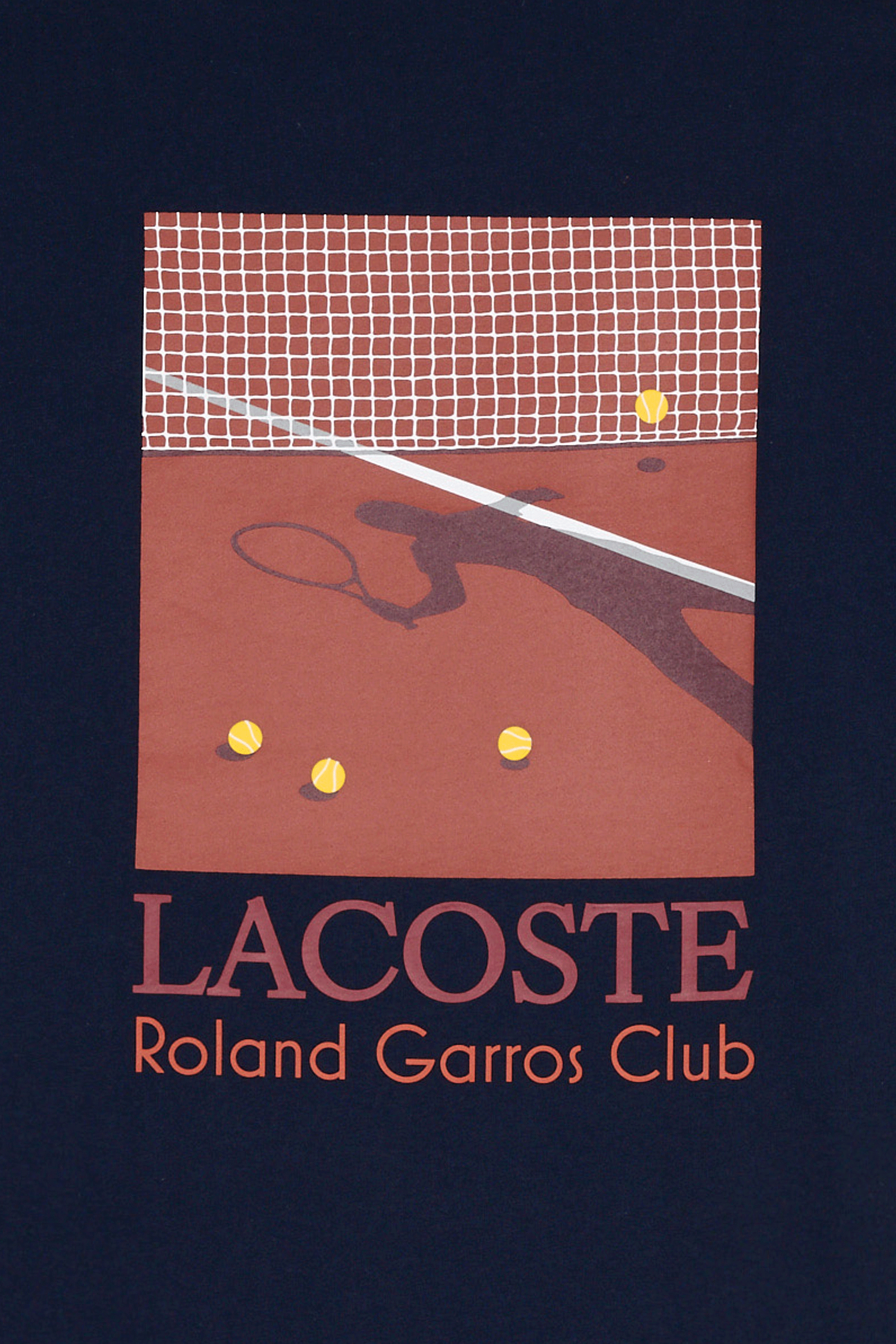 T-shirt roland garros club LACOSTE Bleu