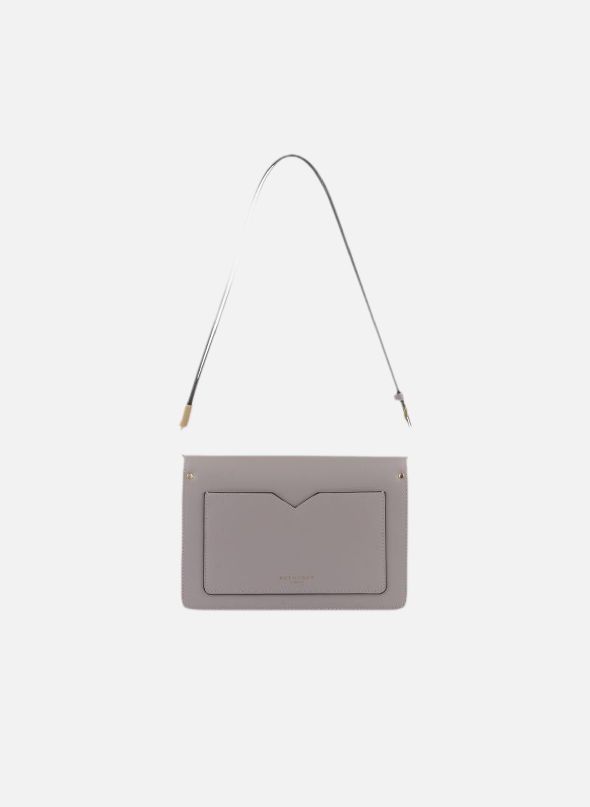 Anjou | sac porté épaule mm en cuir lisse POURCHET Violet