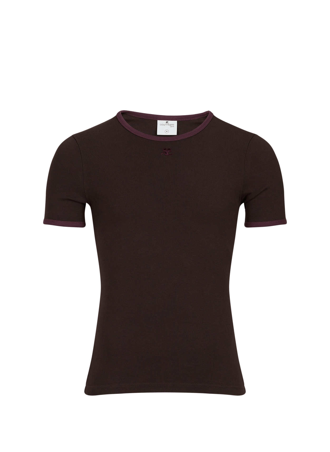 Baumwoll-T-Shirt COURRÈGES Rot