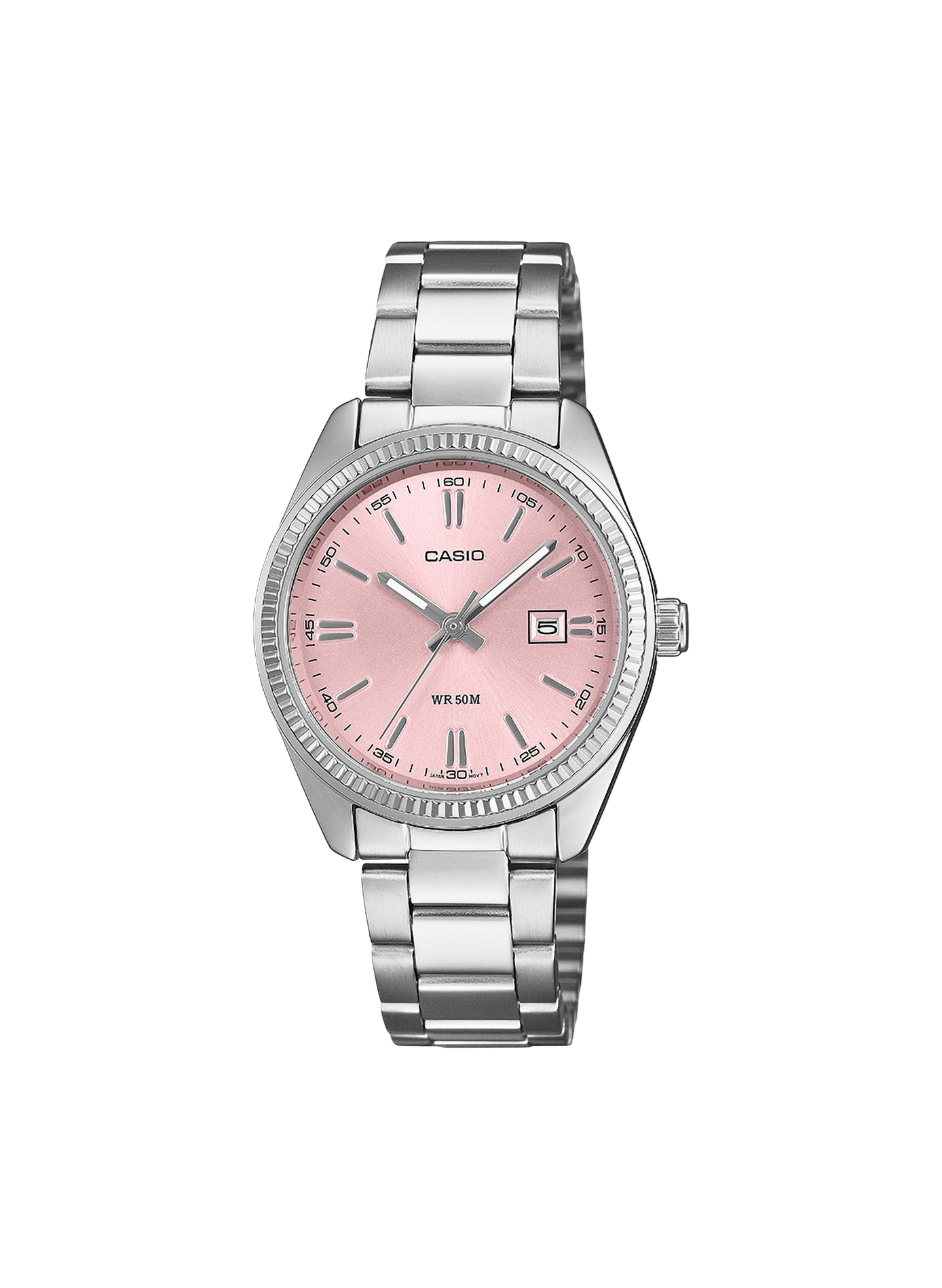 Vintage Casio stainless steel quartz watch CASIO Pink
