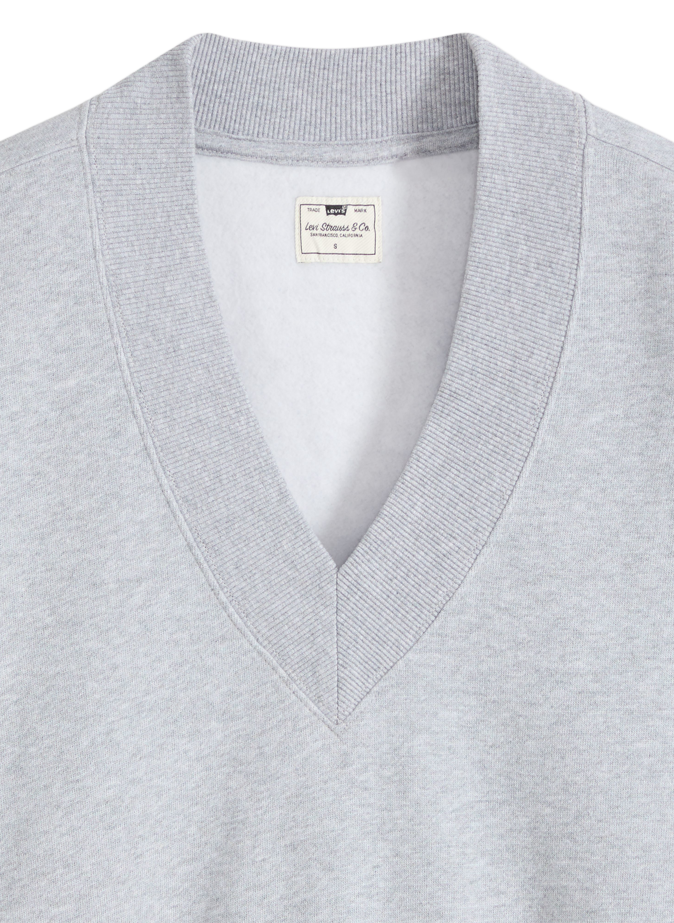 Katoenmix V-hals sweatshirt LEVI'S Grijs