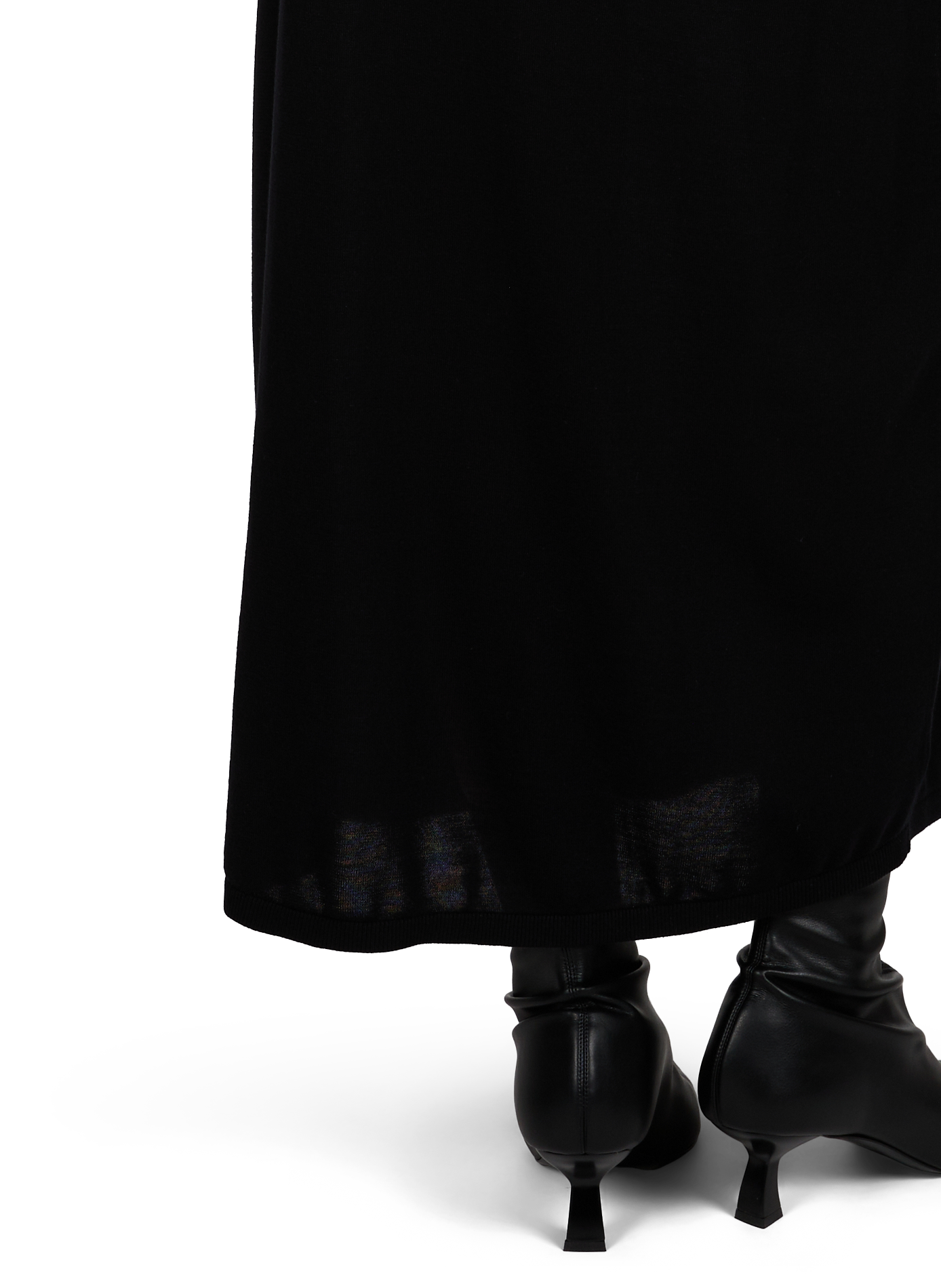 Midi-Strickrock TOTEME Schwarz