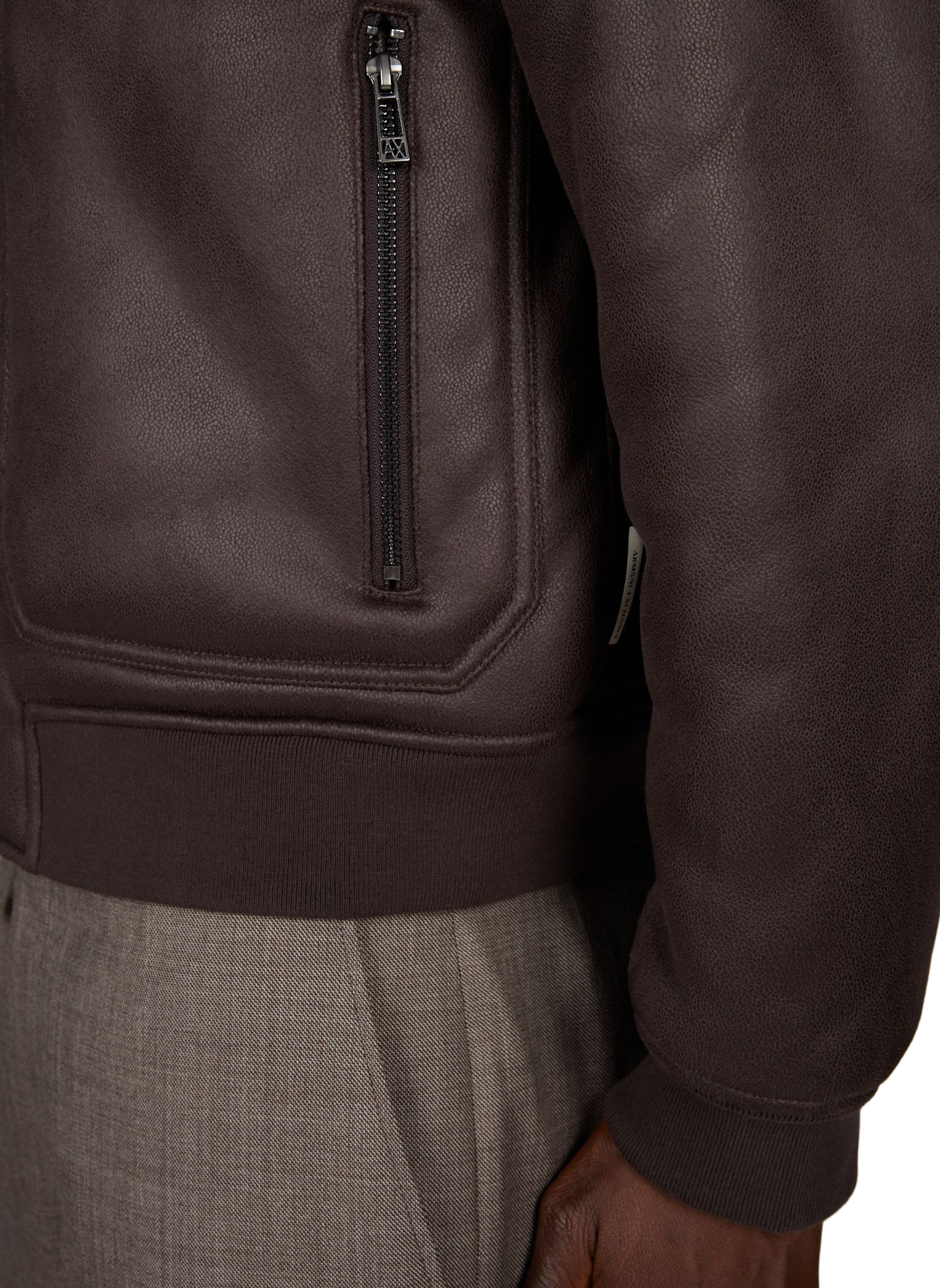 Pilotenjack met bontkraag ARMANI EXCHANGE Bruin