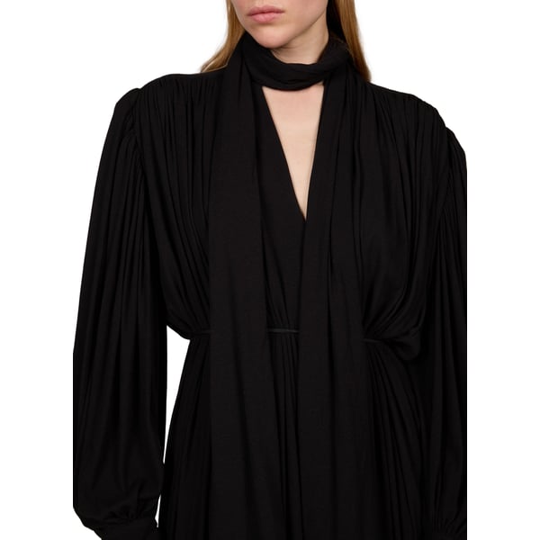 Robe longue fluide en coton mélangé Robe longue fluide en coton mélangé