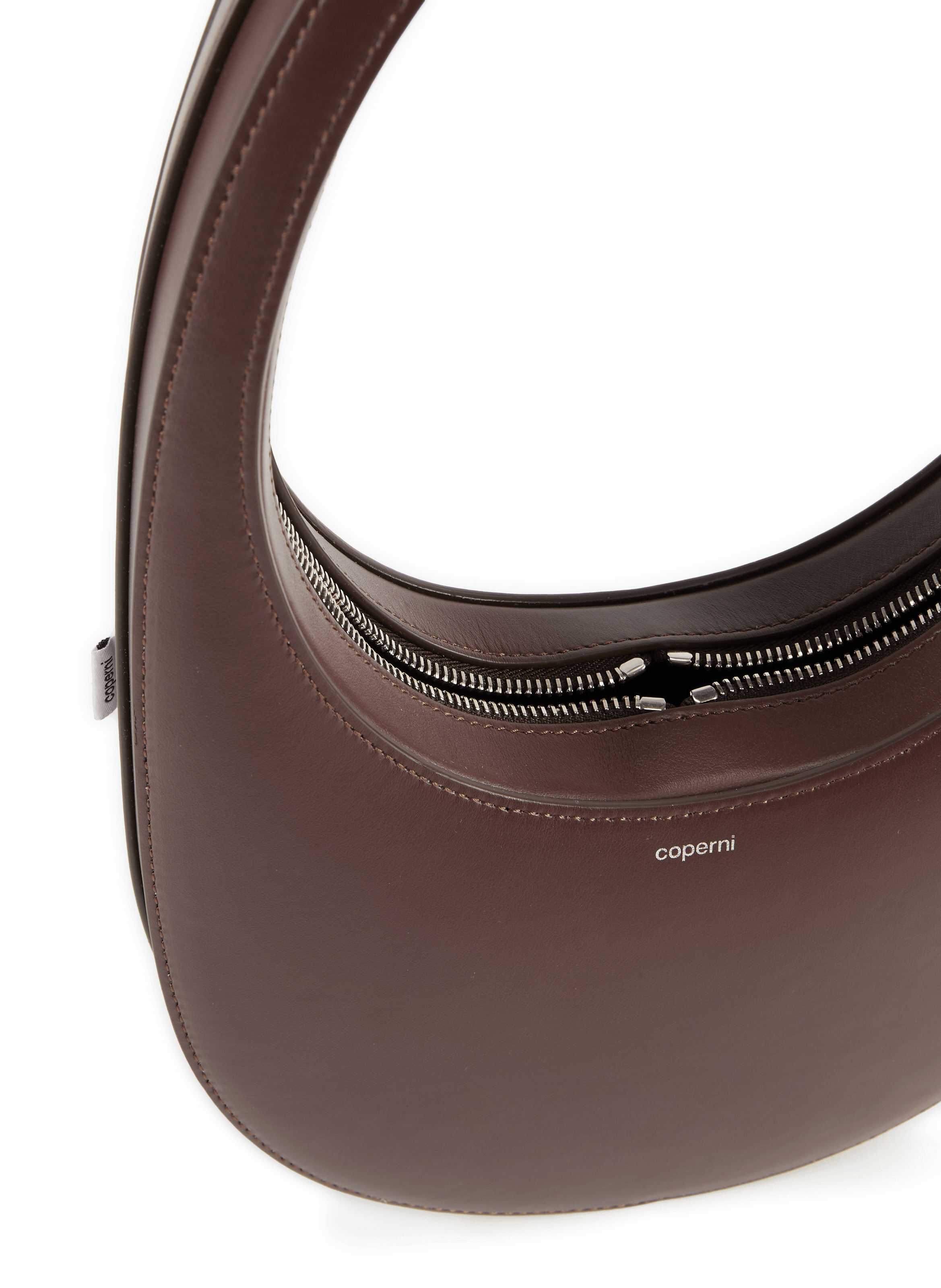 Swipe leather handbag COPERNI Brown
