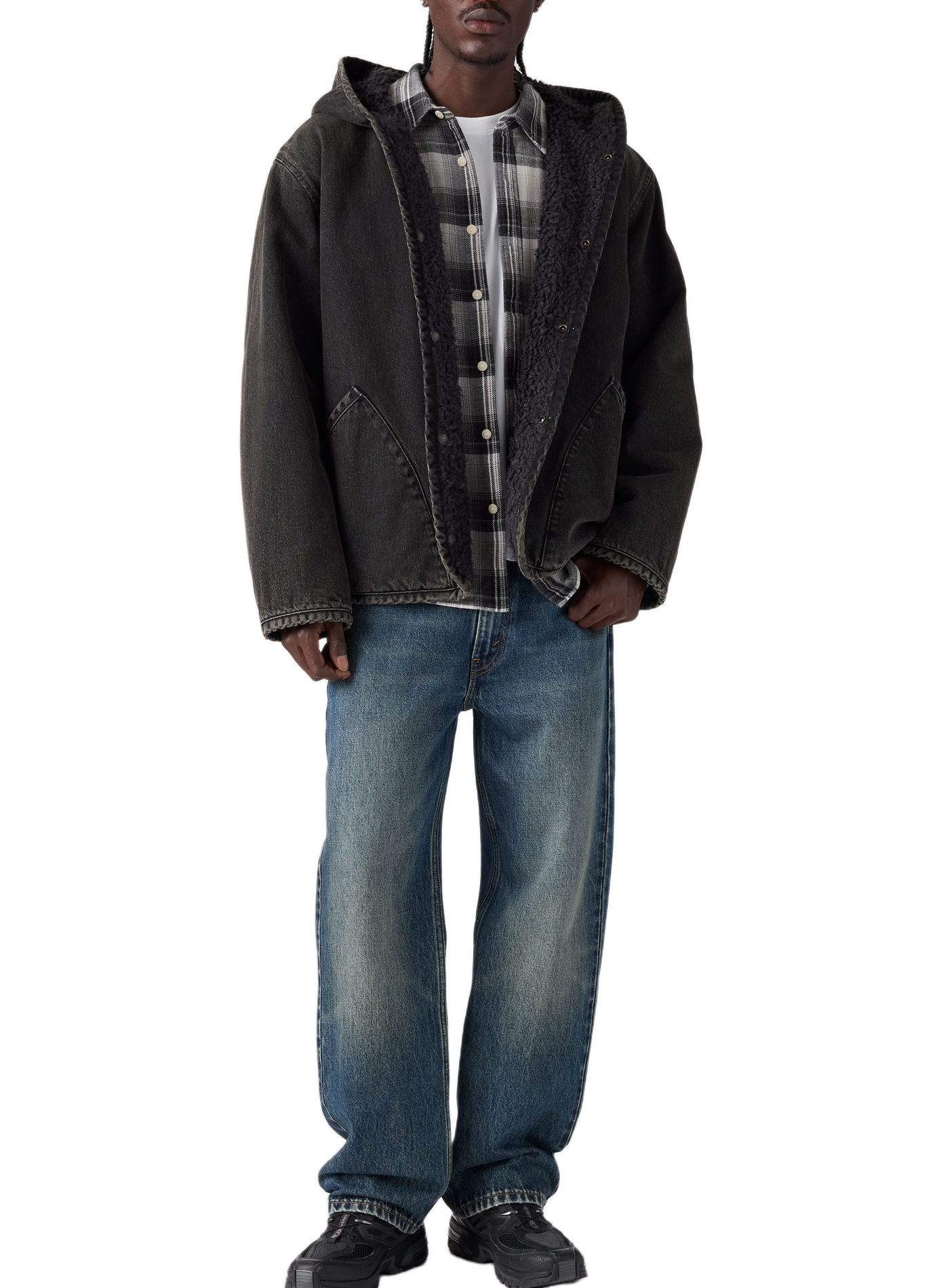 Kapuzenjacke aus Baumwolle LEVI'S Schwarz