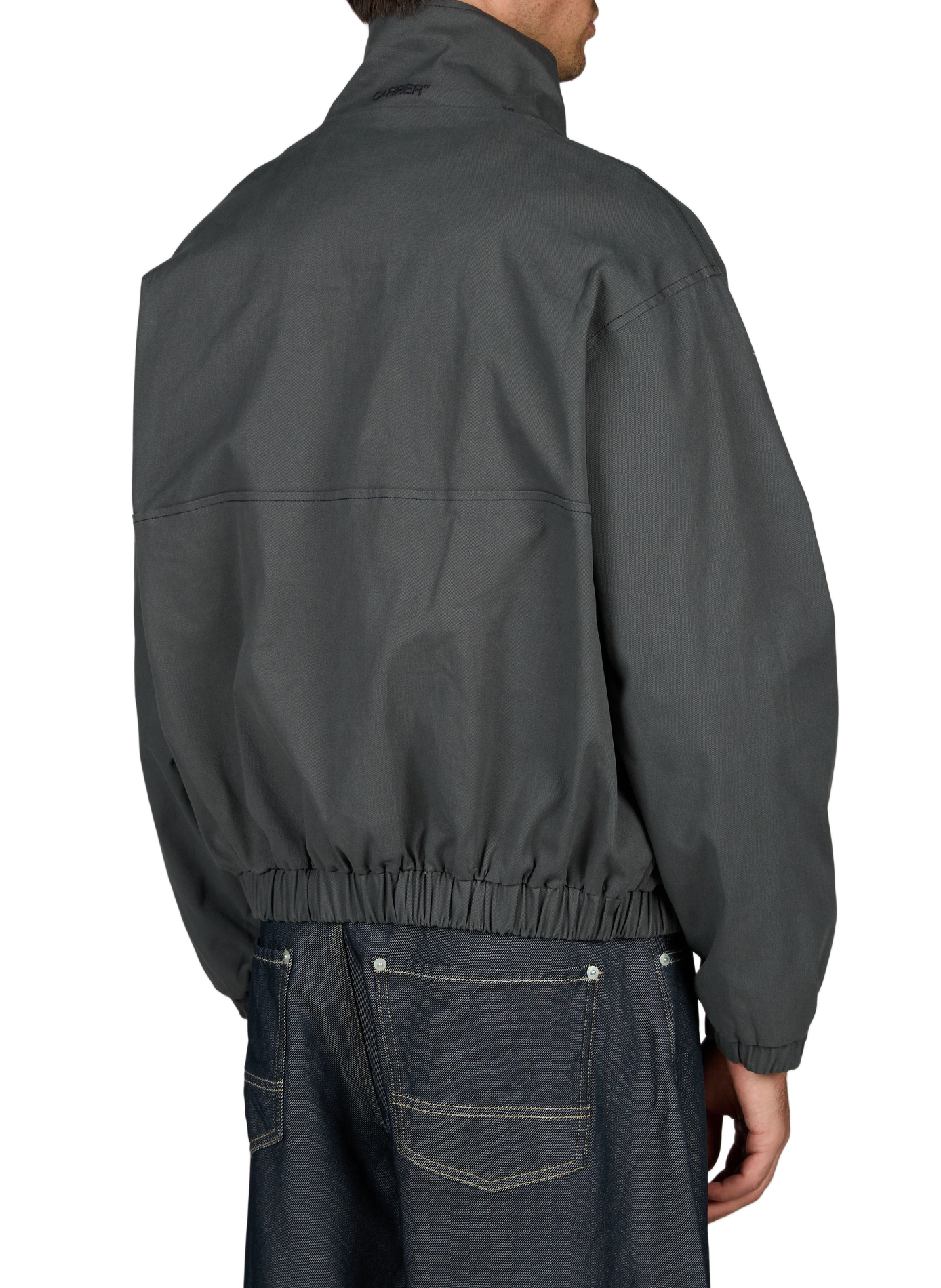 Reißverschlussjacke mit Stehkragen aus Baumwollmischung CARRER Schwarz