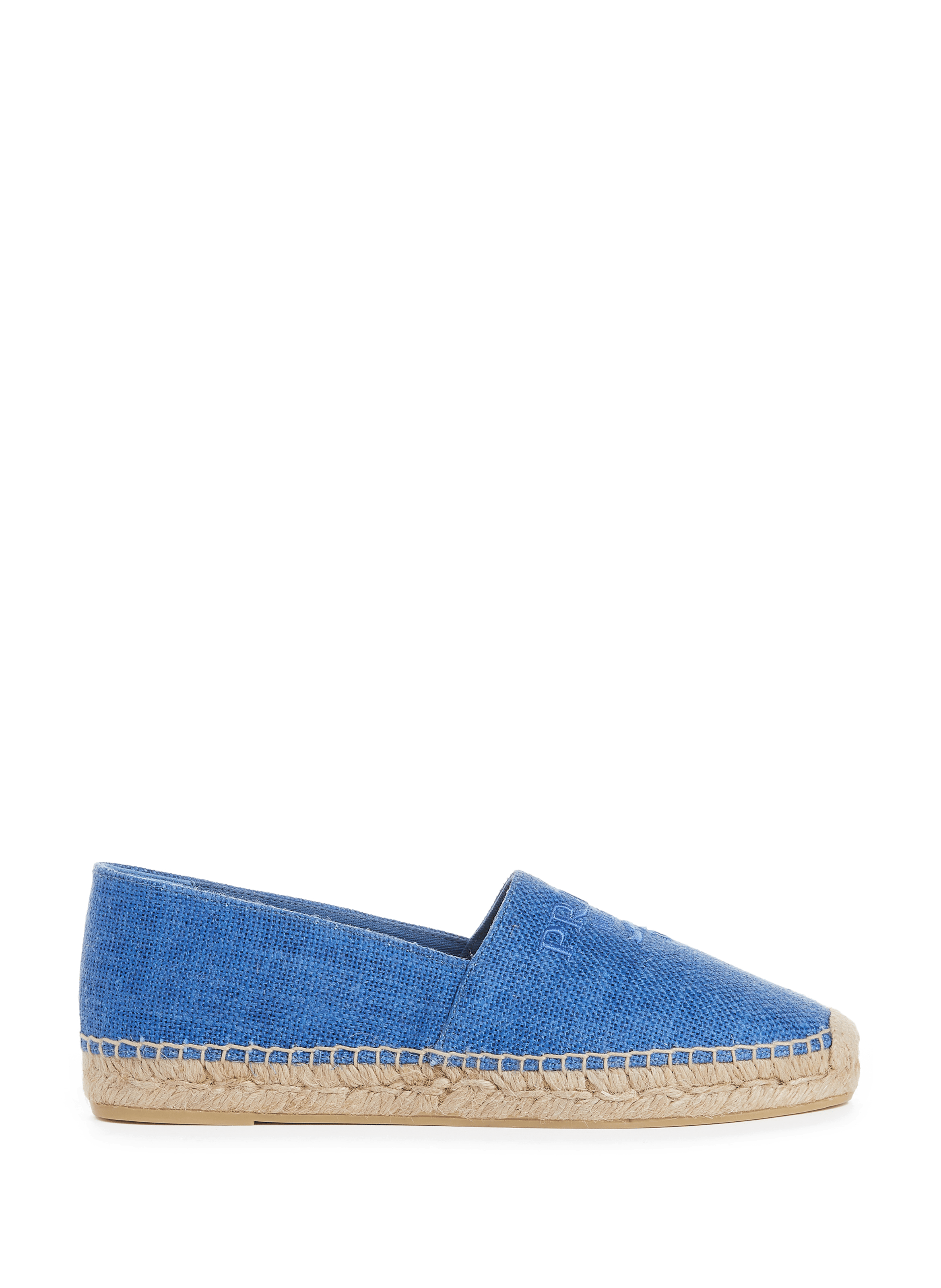 Linen espadrilles PRADA Blue