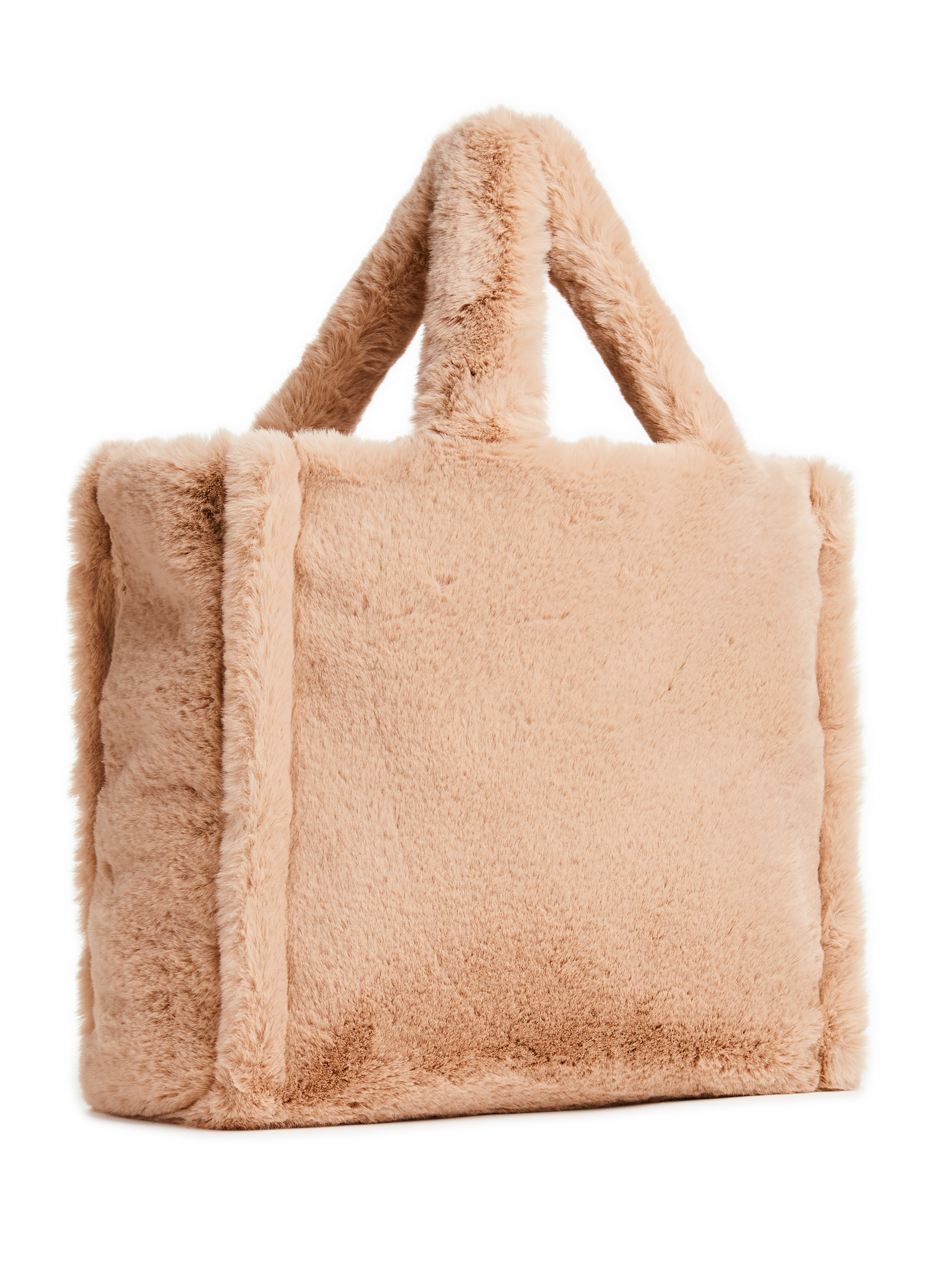 Cabas en fausse fourrure