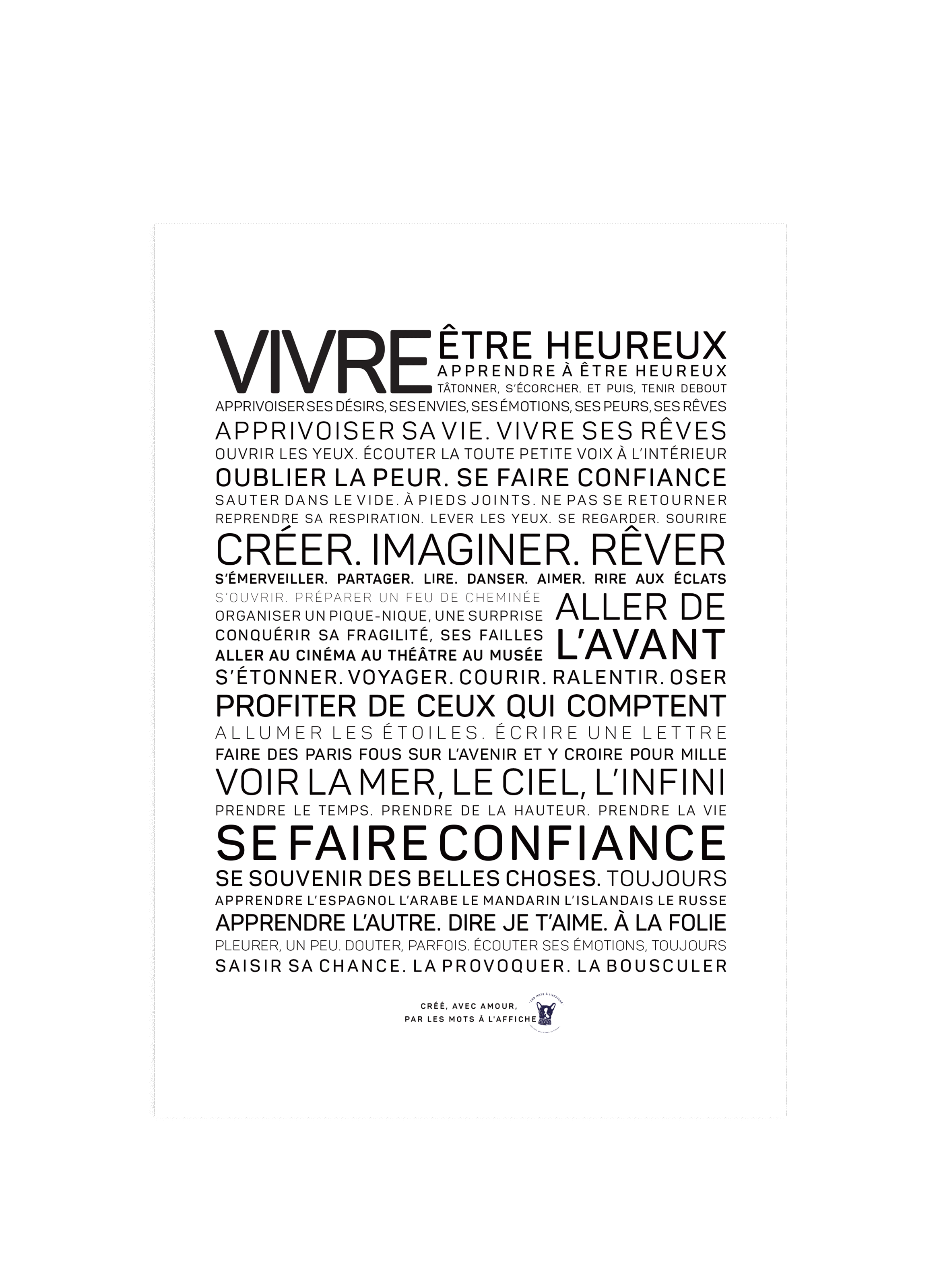 Affiche Vivre