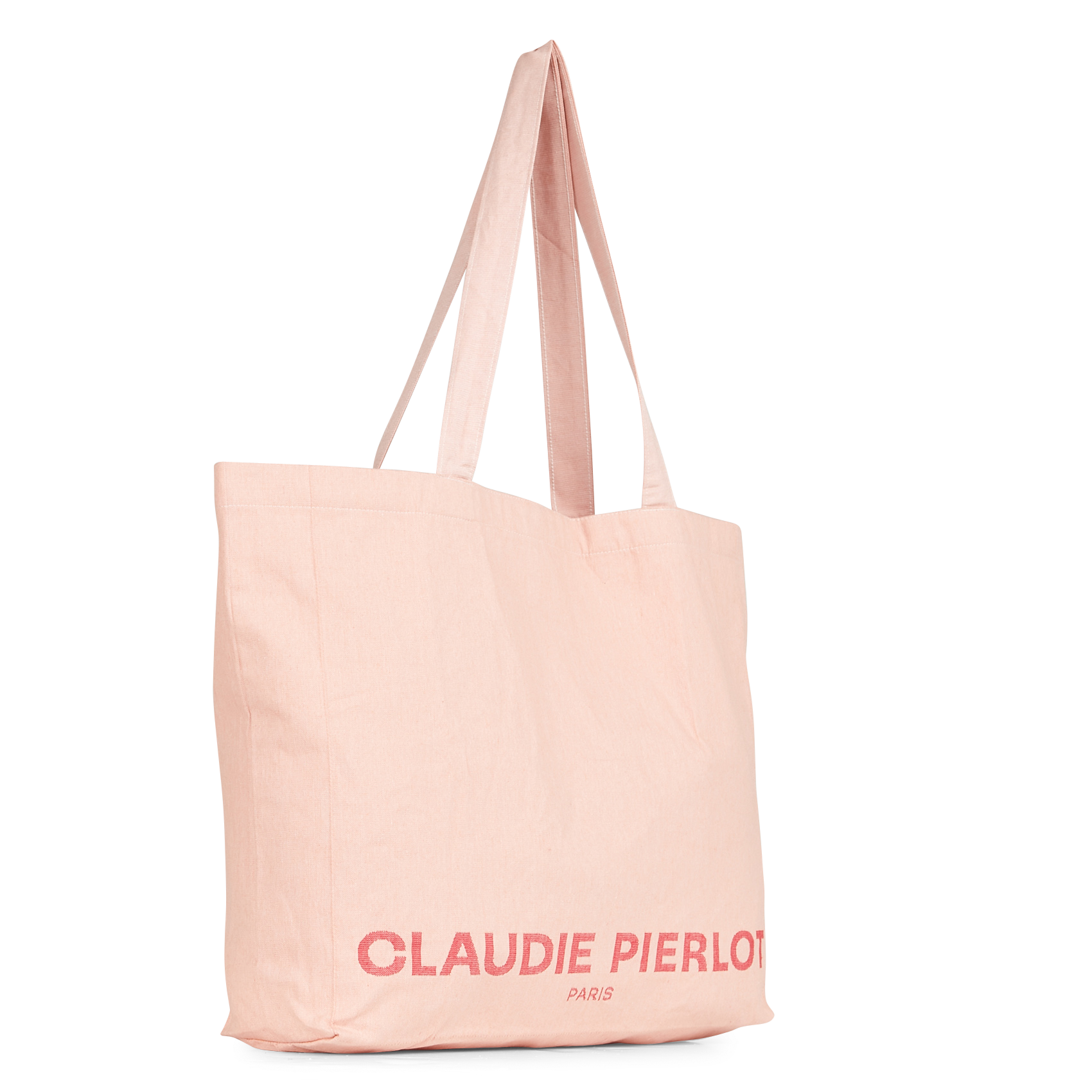 Sac cabas en coton recyclé CLAUDIE PIERLOT Rose
