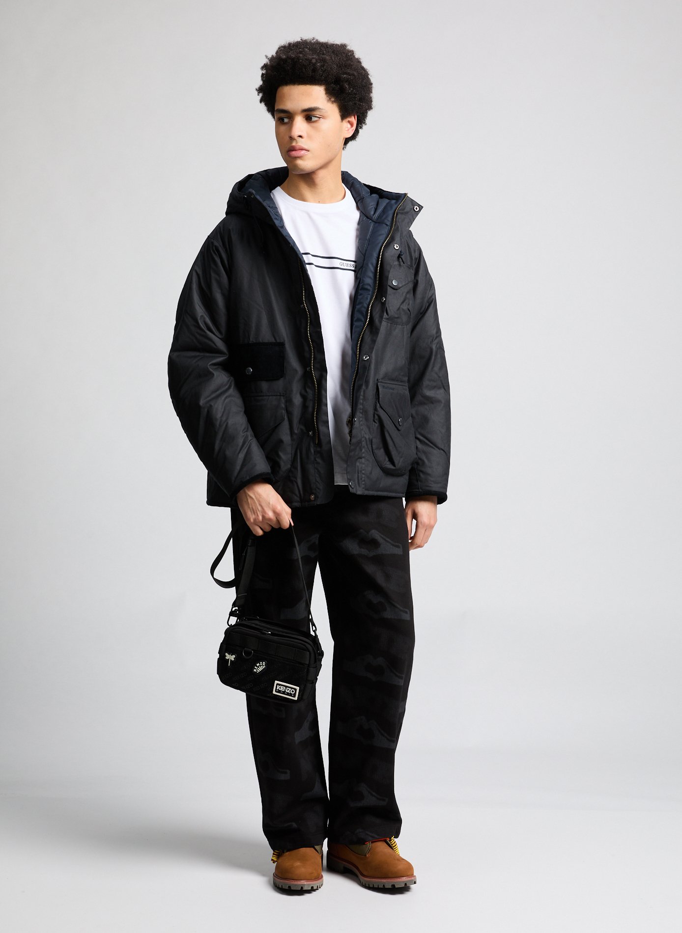 Sac cabas Trail Rolltop Tote  RAINS Noir