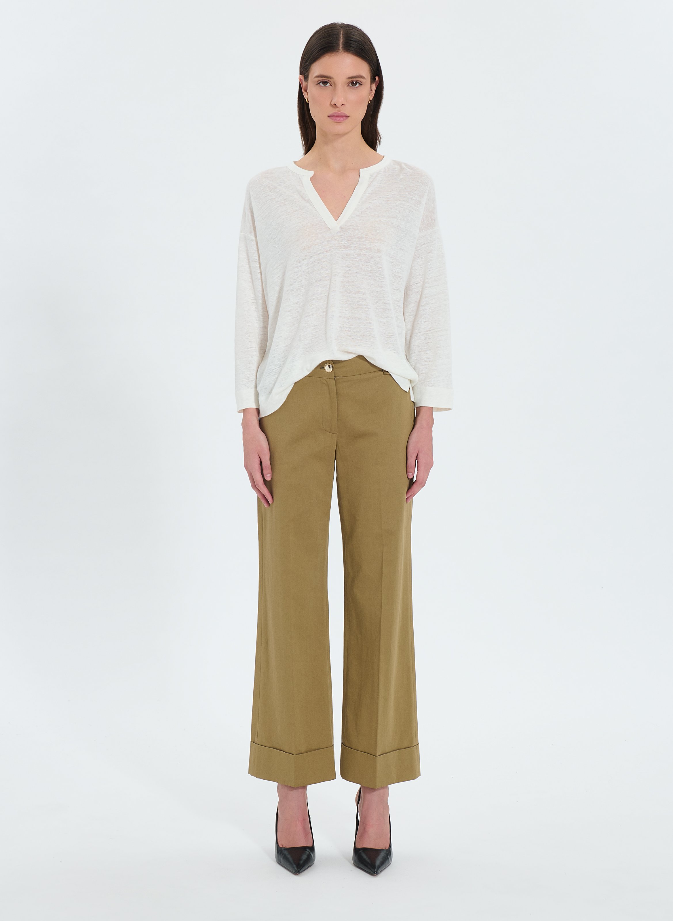 Pantalon kaki droit - parly Kaki